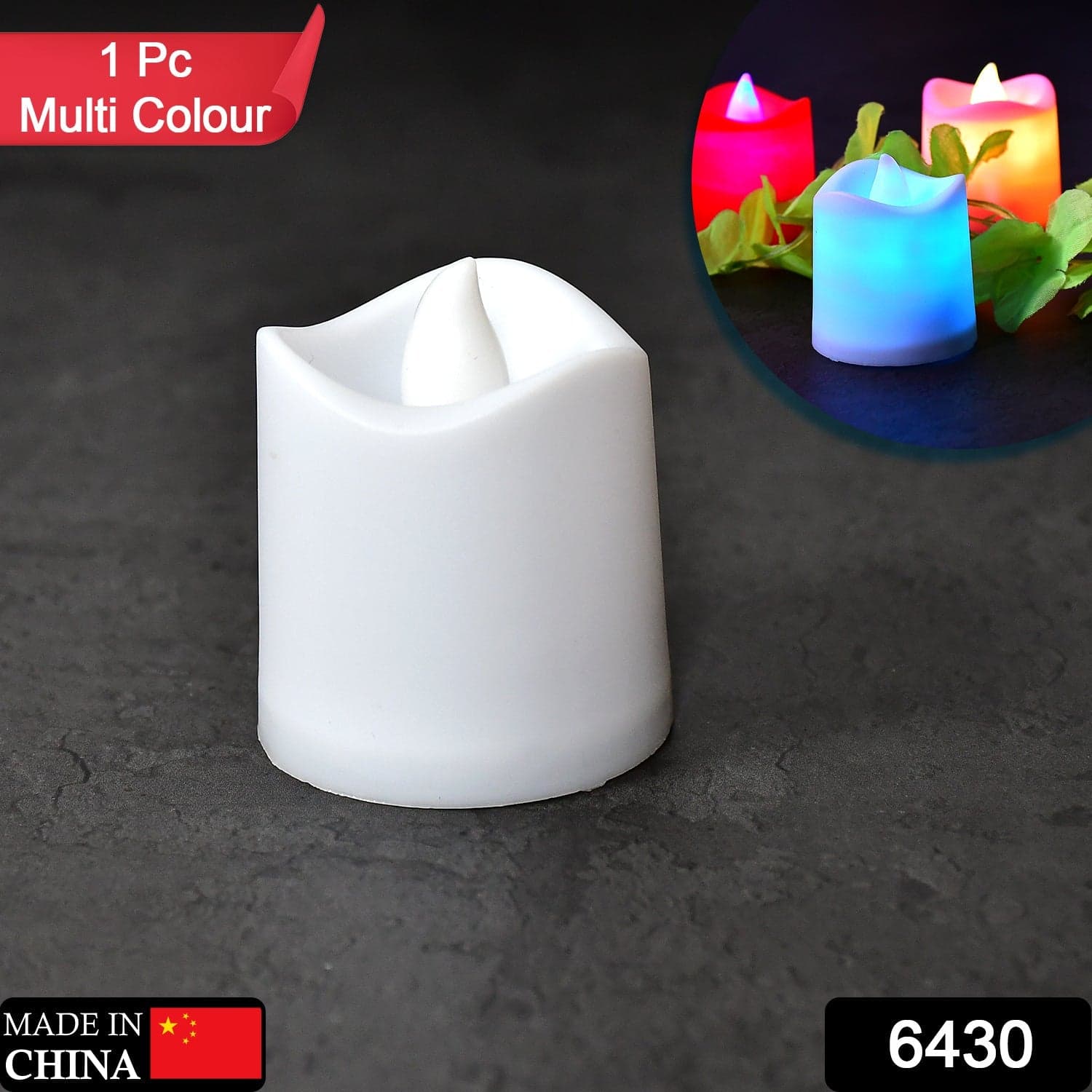 1Pc Festival Decorative - Led Tealight Candles | Battery Operated Candle Ideal For Party thumbnail 2