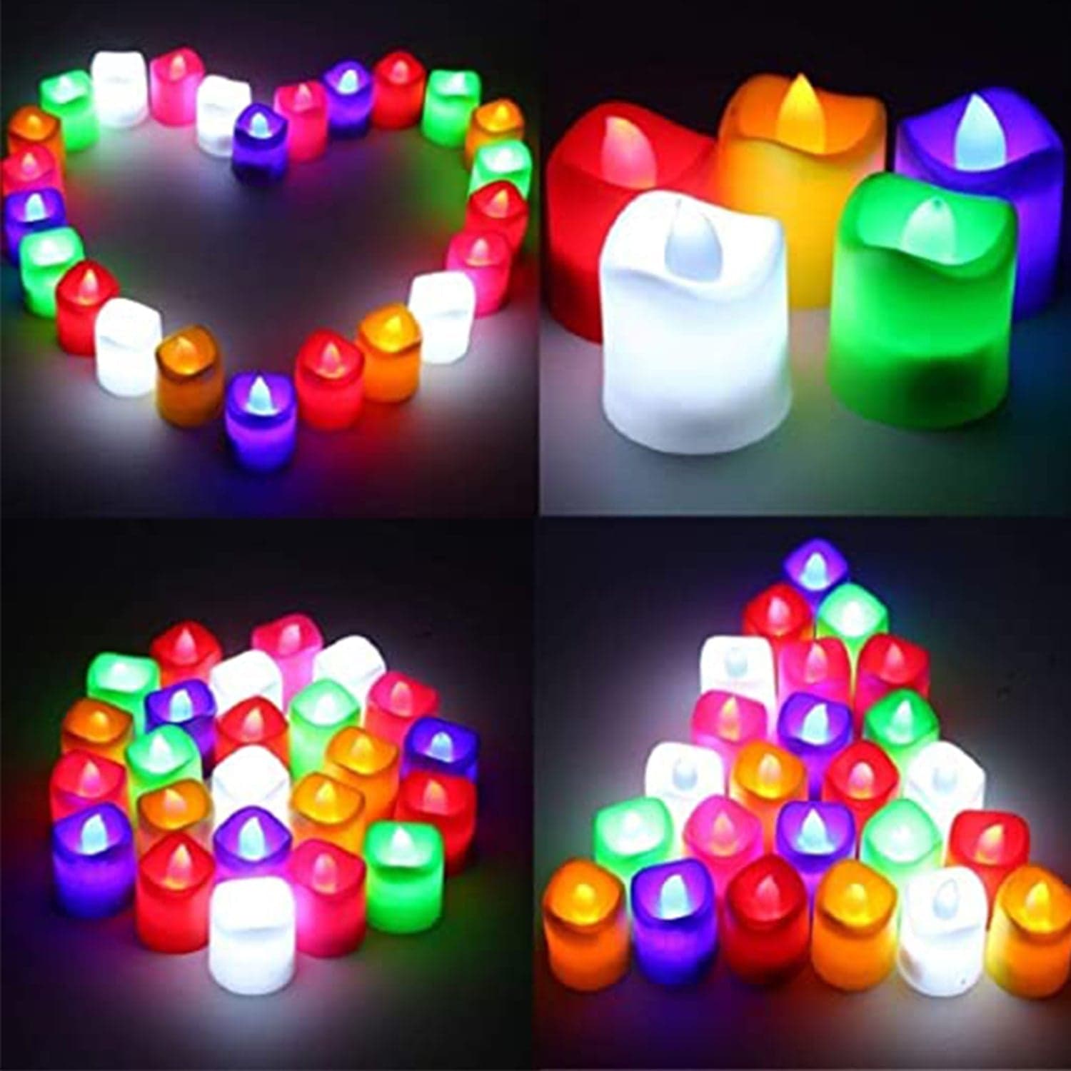 1Pc Festival Decorative - Led Tealight Candles | Battery Operated Candle Ideal For Party thumbnail 3