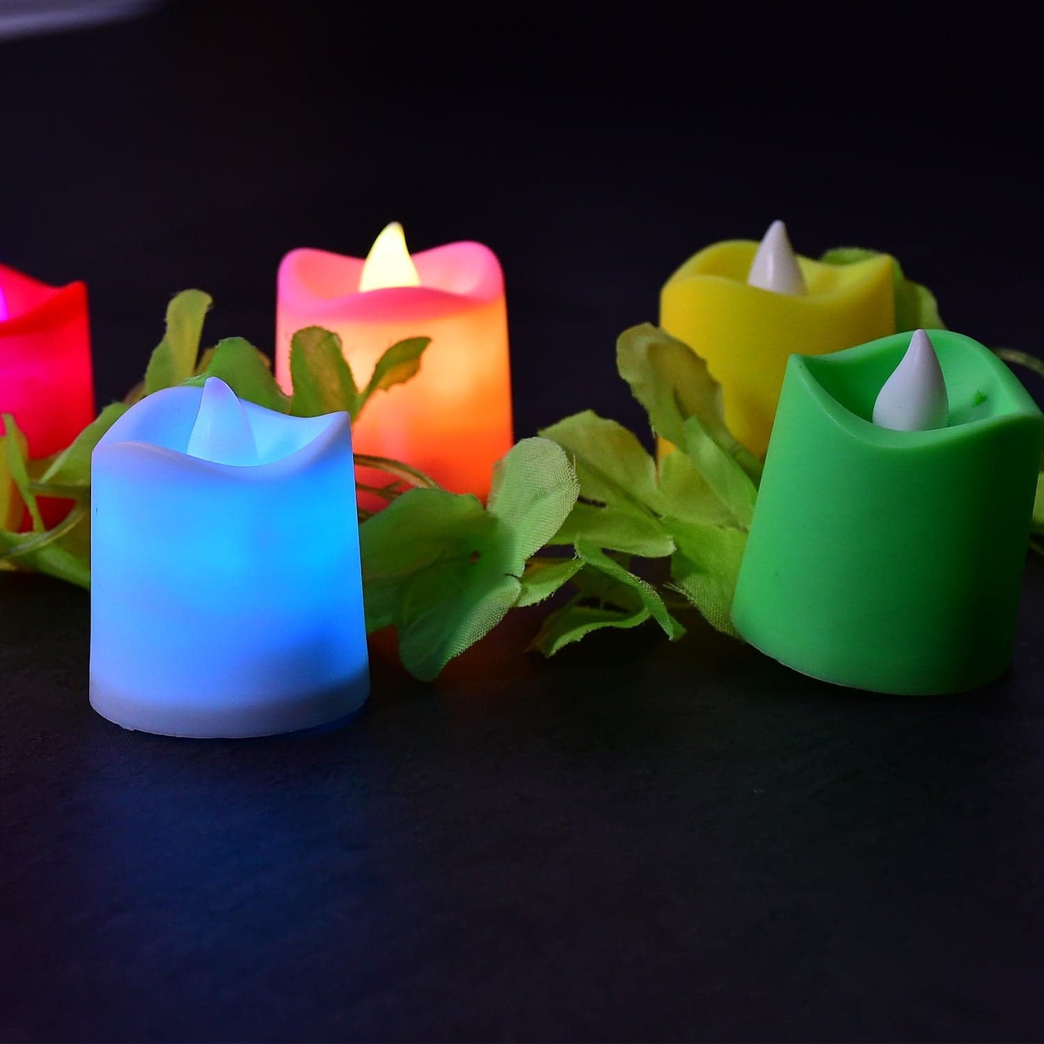 1Pc Festival Decorative - Led Tealight Candles | Battery Operated Candle Ideal For Party thumbnail 5