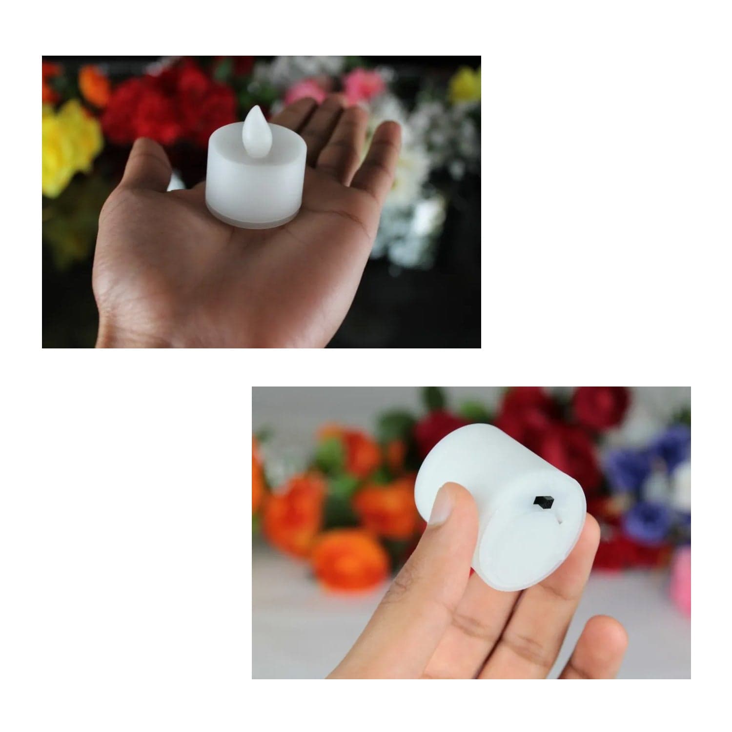 1Pc Festival Decorative - Led Tealight Candles | Battery Operated Candle Ideal For Party thumbnail 6