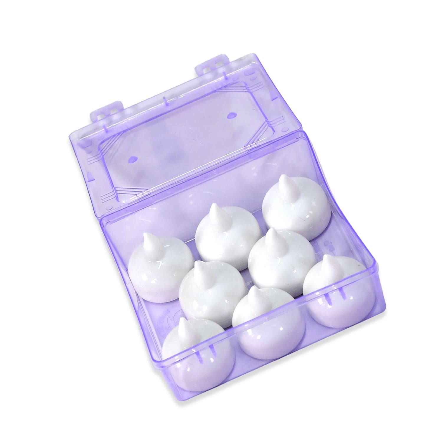 8-Piece Battery Operated Flameless Floating Candles In Transparent Box Of Decorative Wedding Tea Lights thumbnail 5