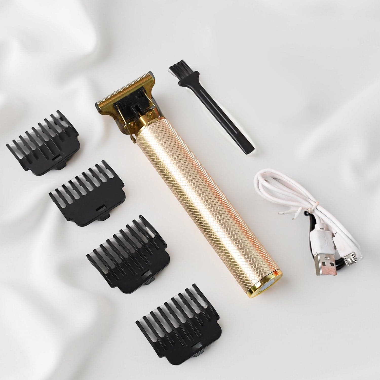 Men'S Hair Trimmer & Beard Clipper With 4 Adjustable Blades & Cleaning Brush thumbnail 7