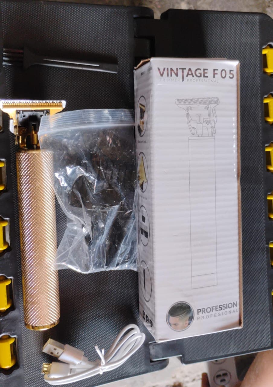 Men'S Hair Trimmer & Beard Clipper With 4 Adjustable Blades & Cleaning Brush thumbnail 9