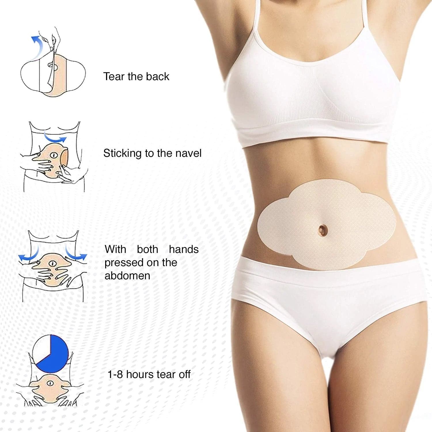 Wonder Patch Quick Slimming Patch Belly Slim Patch Abdomen Fat burning Navel Stick Slimer Face Lift Tool thumbnail 6