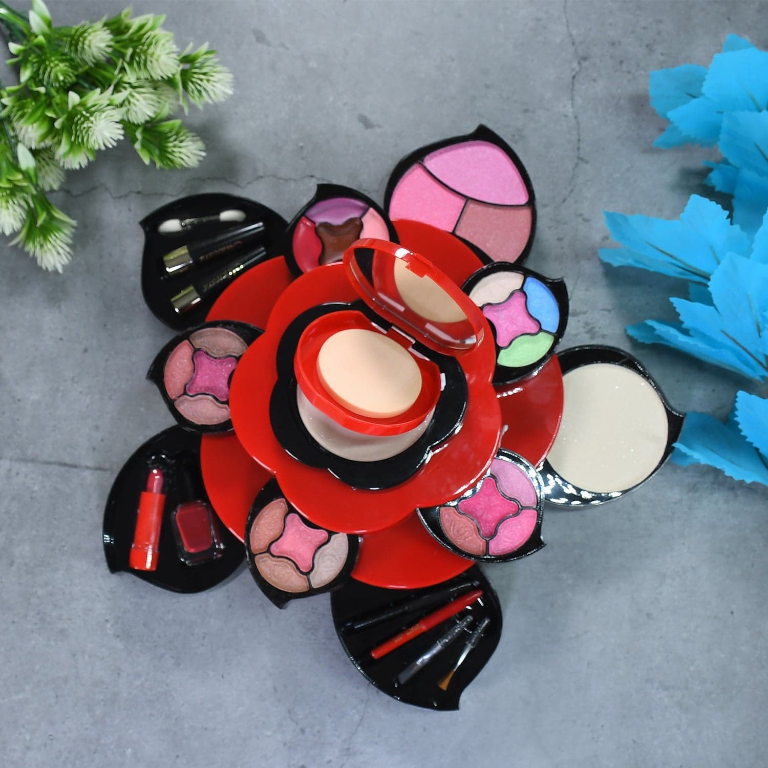 All in One Makeup Kit for Teens Flower Palette for Girls 3 Tier Cosplay thumbnail 1