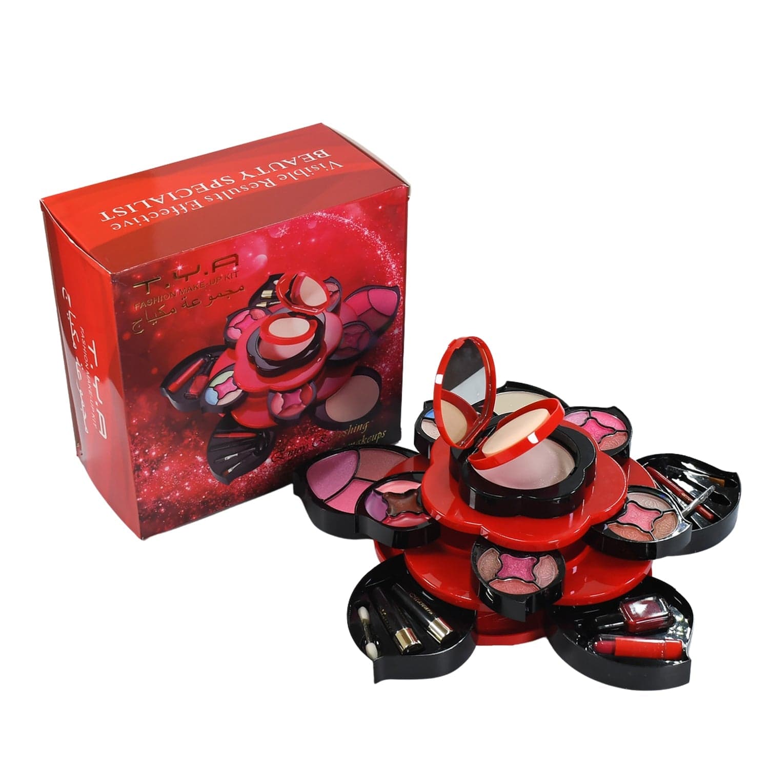 All in One Makeup Kit for Teens Flower Palette for Girls 3 Tier Cosplay thumbnail 4