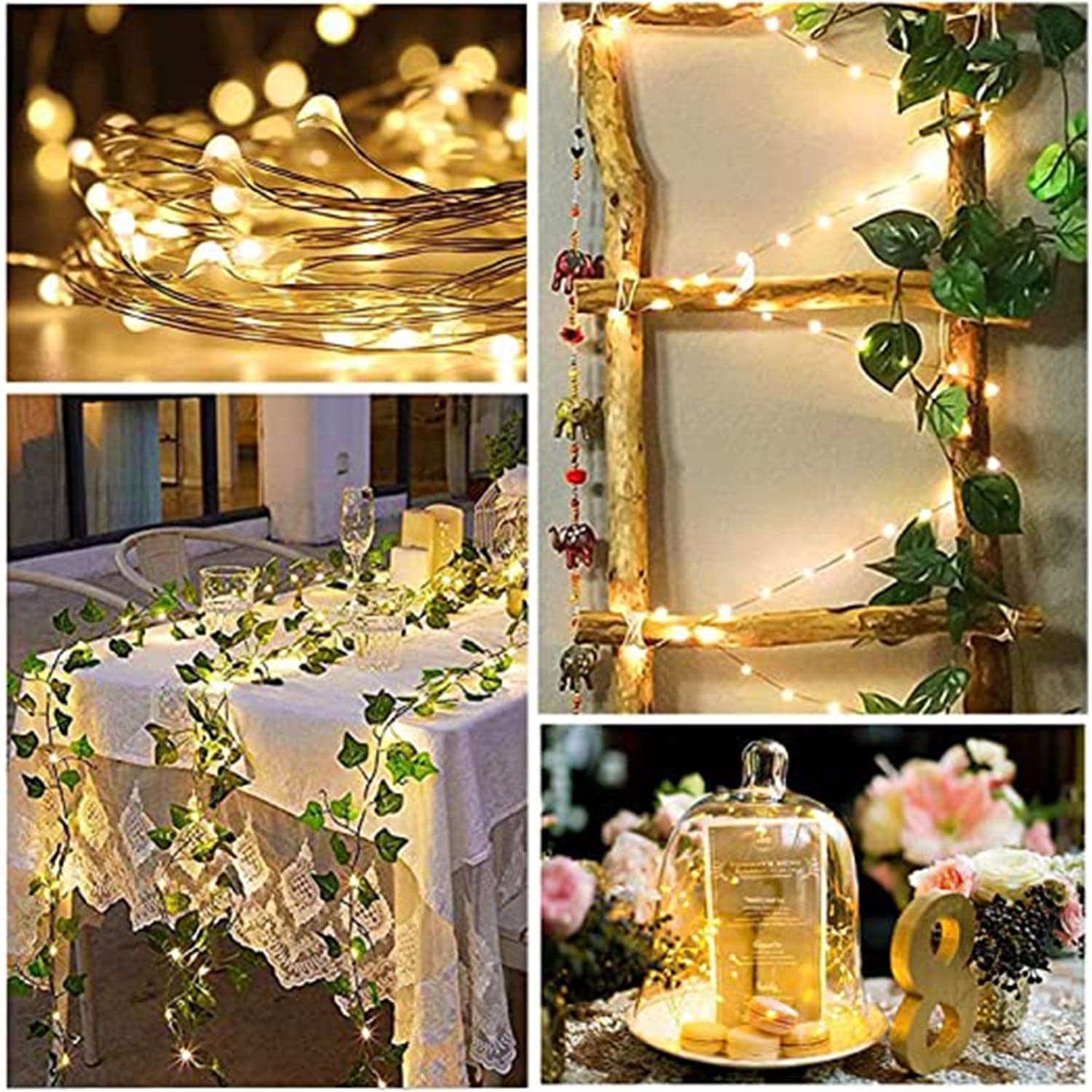 20 Led Wine Bottle Cork Lights Copper Wire String Lights thumbnail 1