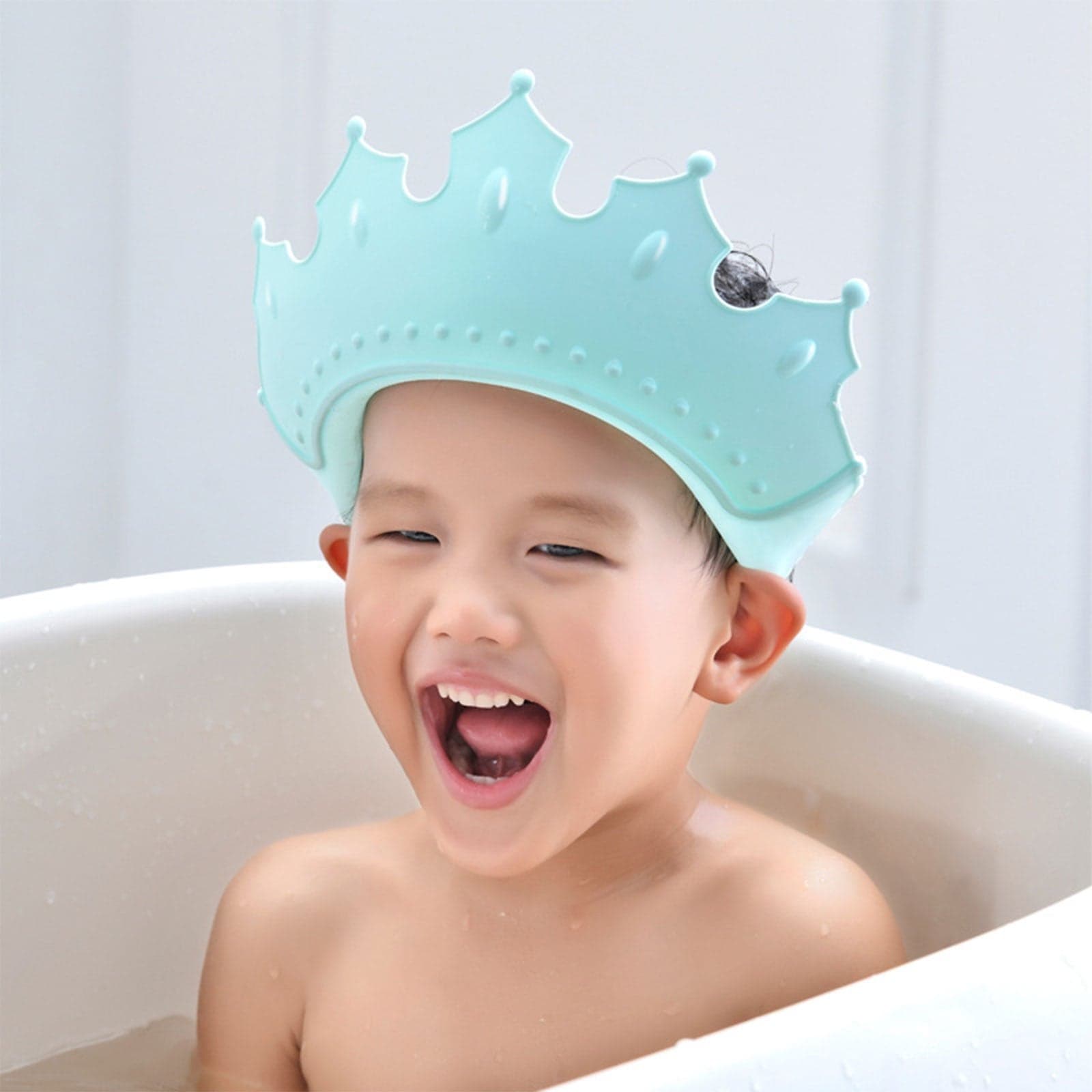 Crown Baby Shower Cap Adjustable Crown Baby Child Protection thumbnail 5
