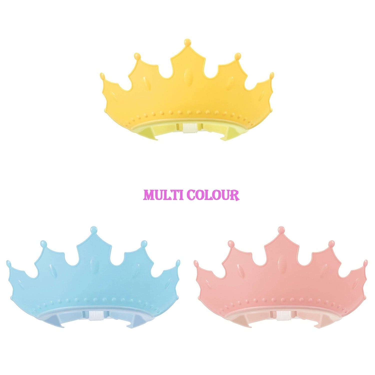 Crown Baby Shower Cap Adjustable Crown Baby Child Protection thumbnail 7