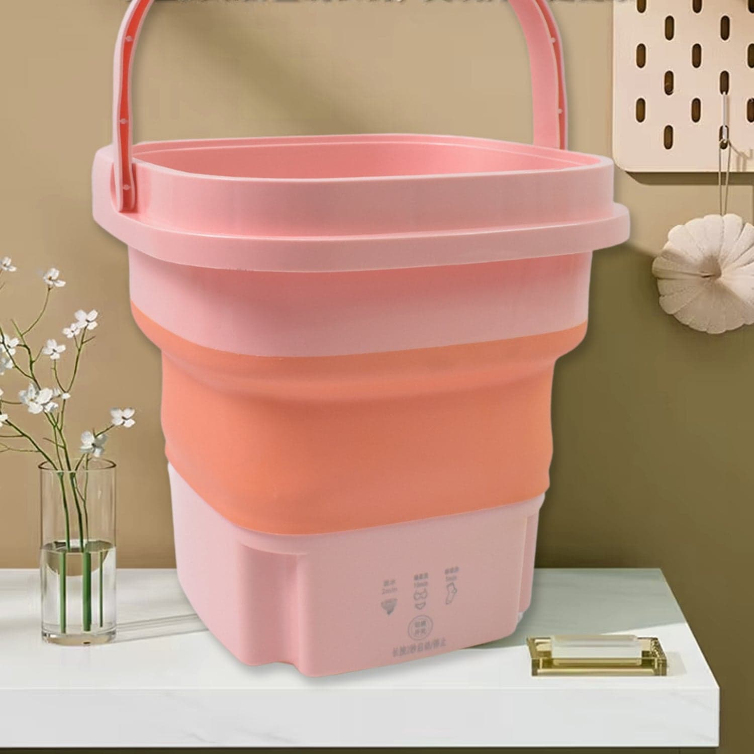 Portable Washing Machine, Foldable Washer and Dryer Combo (1 Set / Mix Color) thumbnail 7