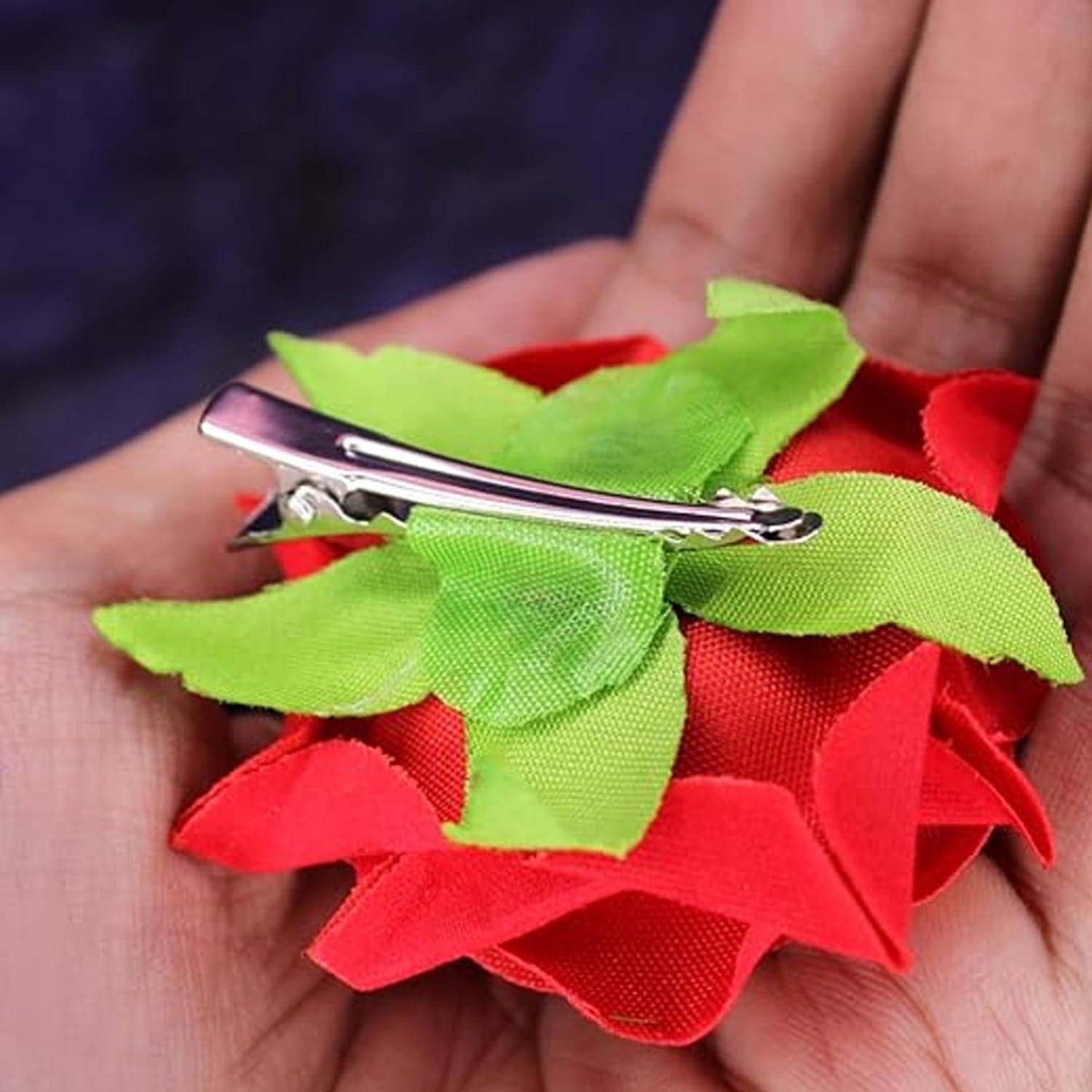 Colourful Flowing Flower Hair Pin (4 Pcs Set / Mix Color) thumbnail 6