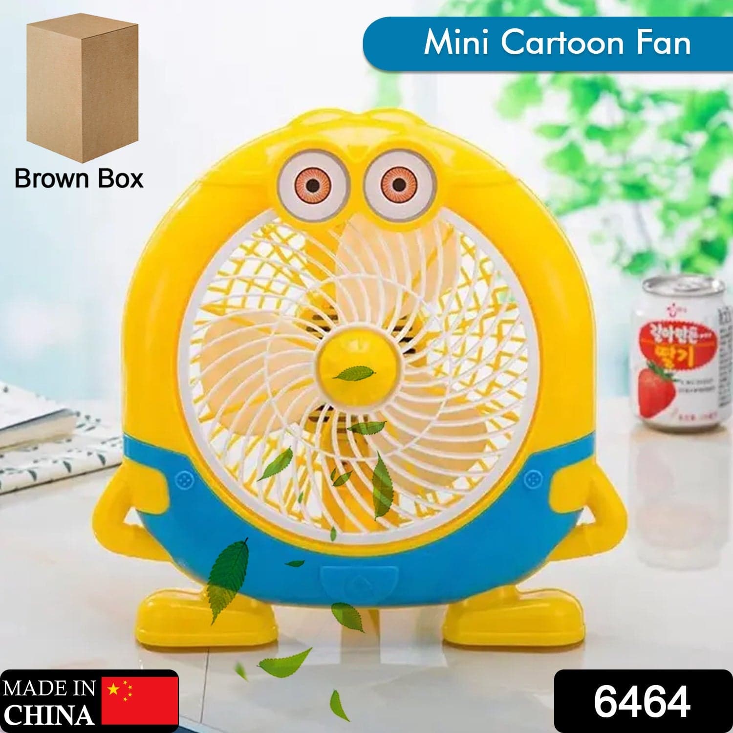 plastic cute mini electric usb fan desk fan for children ( Battery Not Include) thumbnail 2