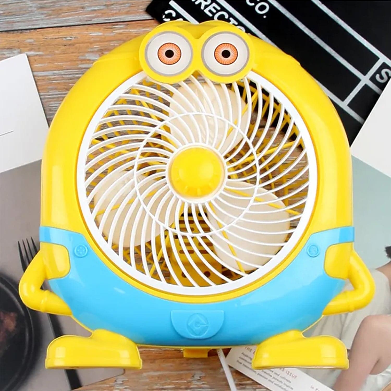 plastic cute mini electric usb fan desk fan for children ( Battery Not Include) thumbnail 5