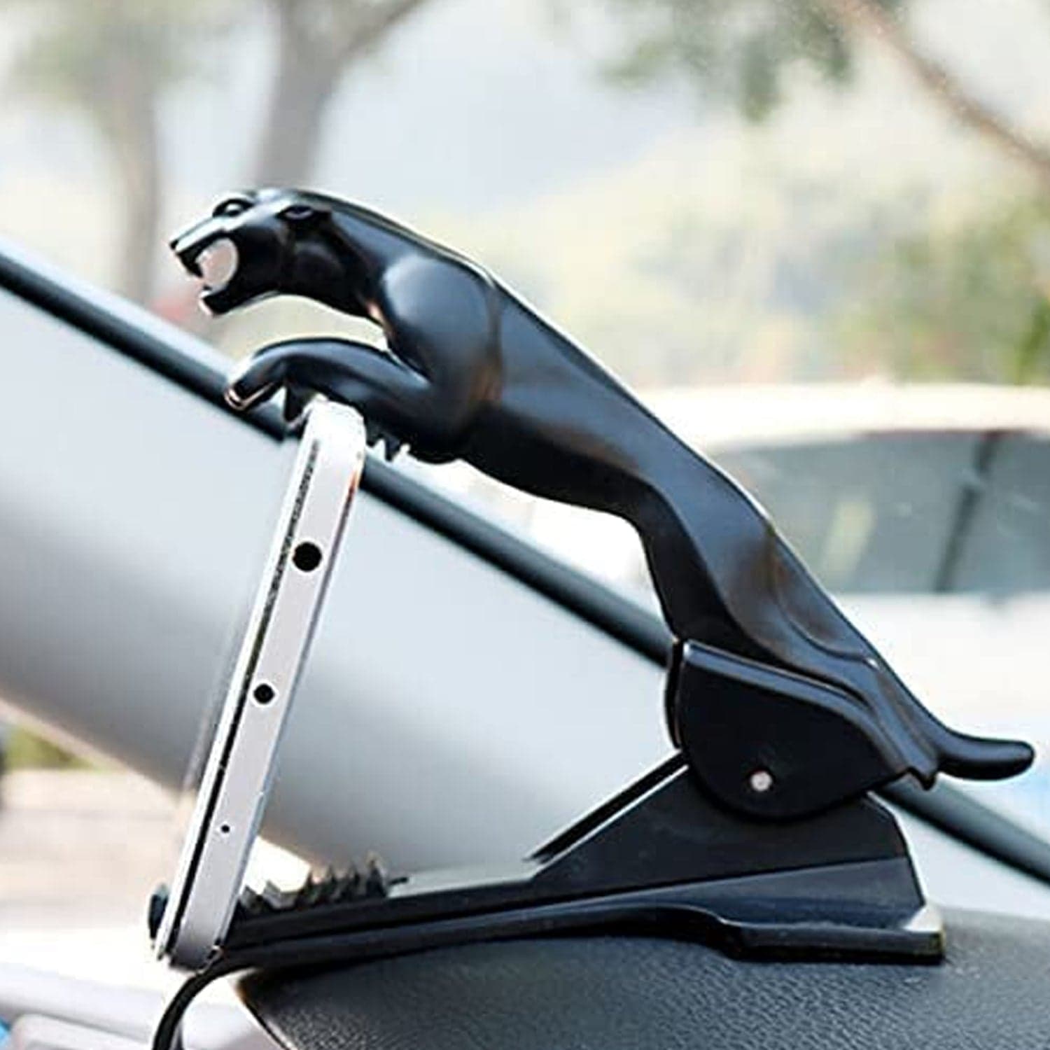 Jaguar Leopard Shape Plastic Phone Clip, Mobile Phone Holder For Car Use thumbnail 3