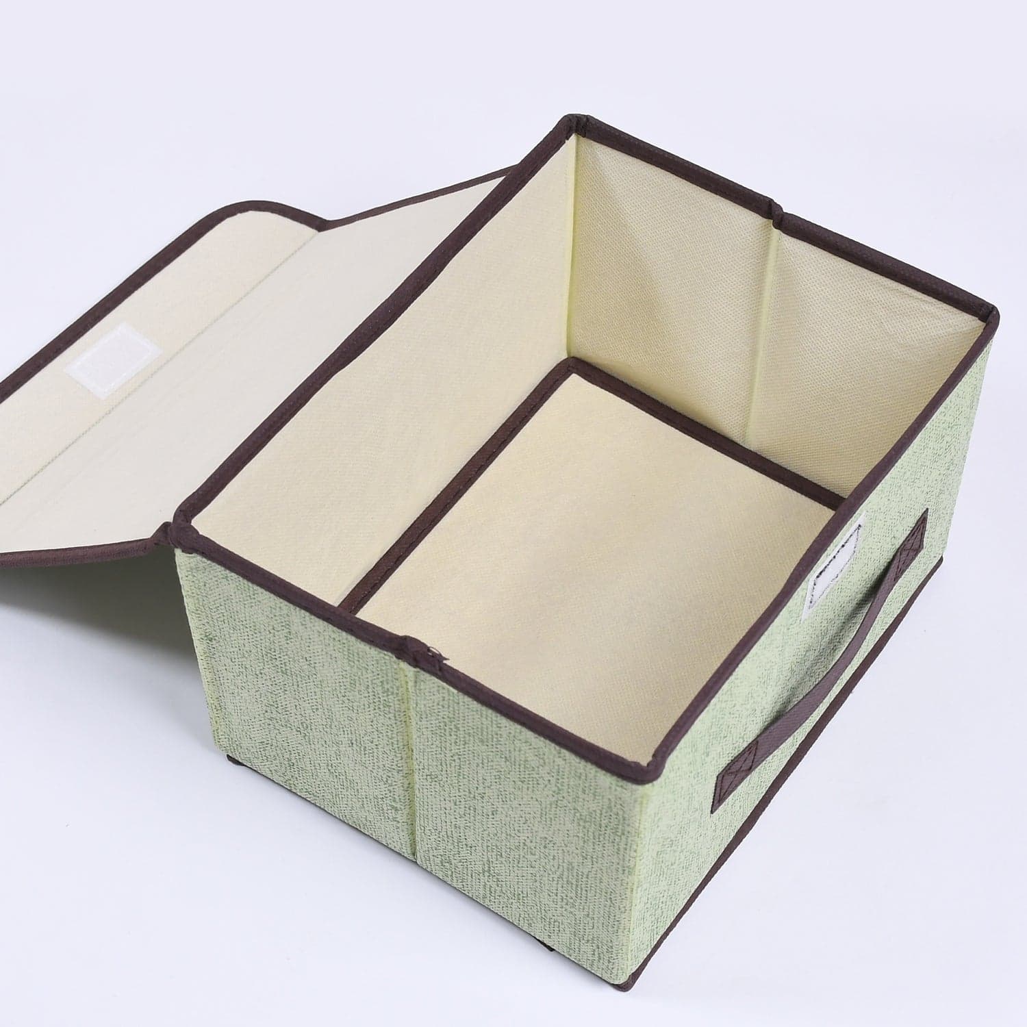 Foldable Cotton Linen Storage Box of Multi-Room Organizer with Lid & Handles thumbnail 4