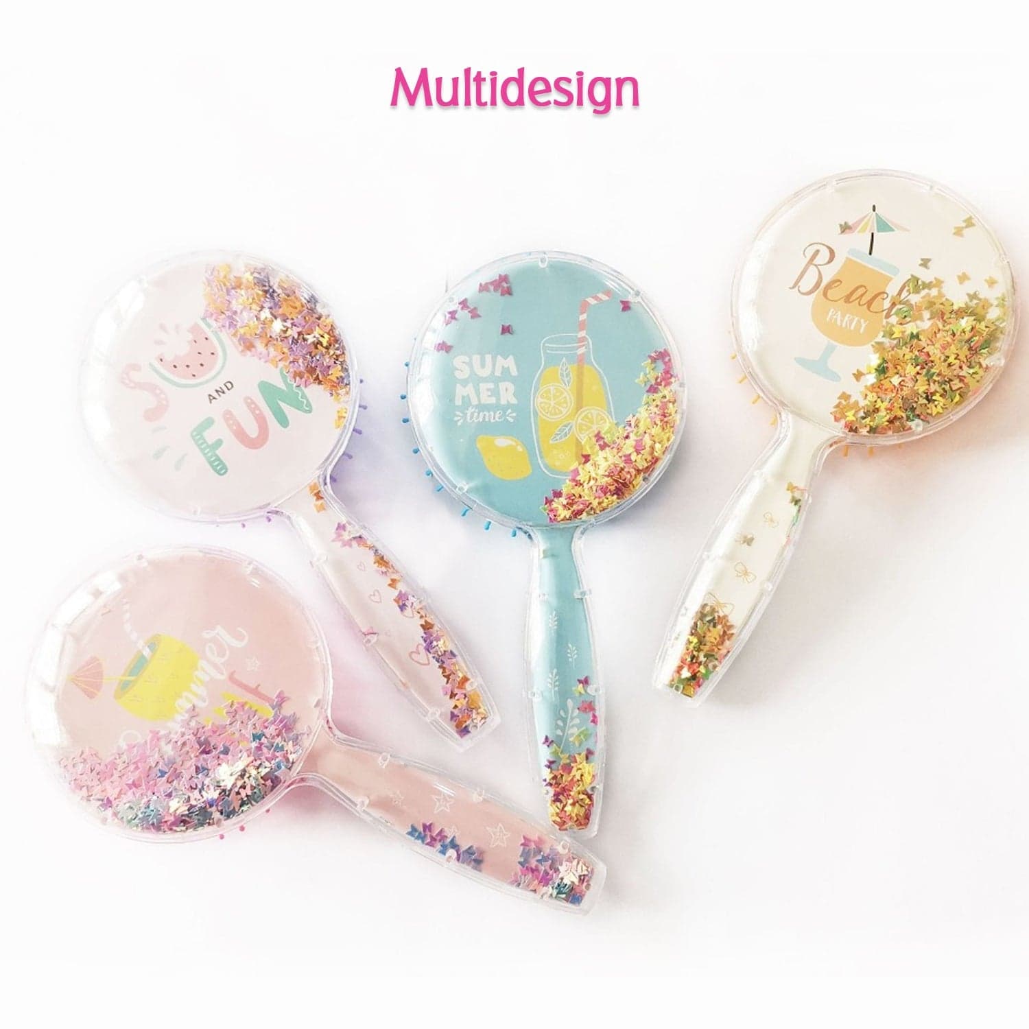 Hair Brush For Kids Detangling Anti-Static Soft Massage For Braids Curly Straight Long Or Short Wet Or Dry Hair (Multi-Design) thumbnail 5
