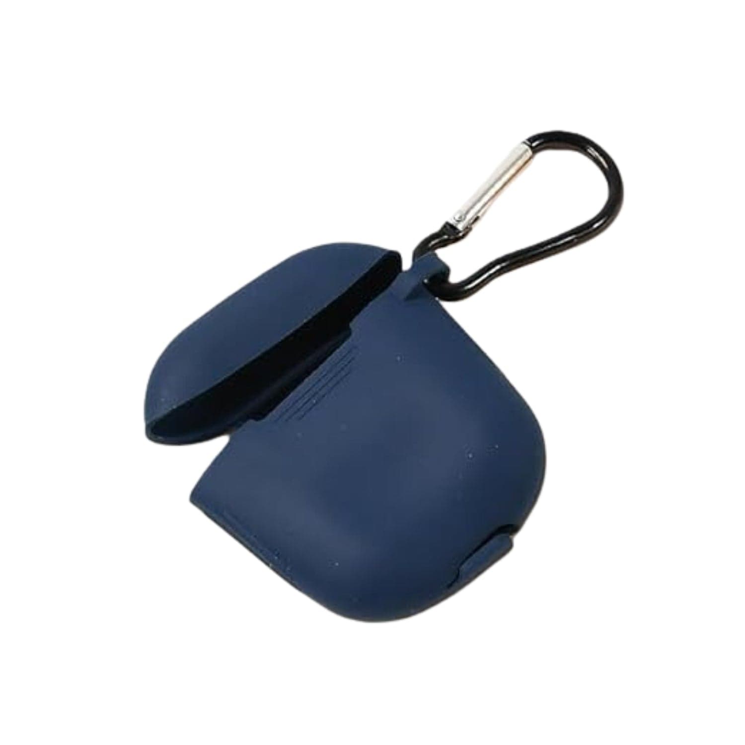 Silicone Shockproof Protection Wireless Headphones Carrying Box Cover with Metal Keychain thumbnail 3