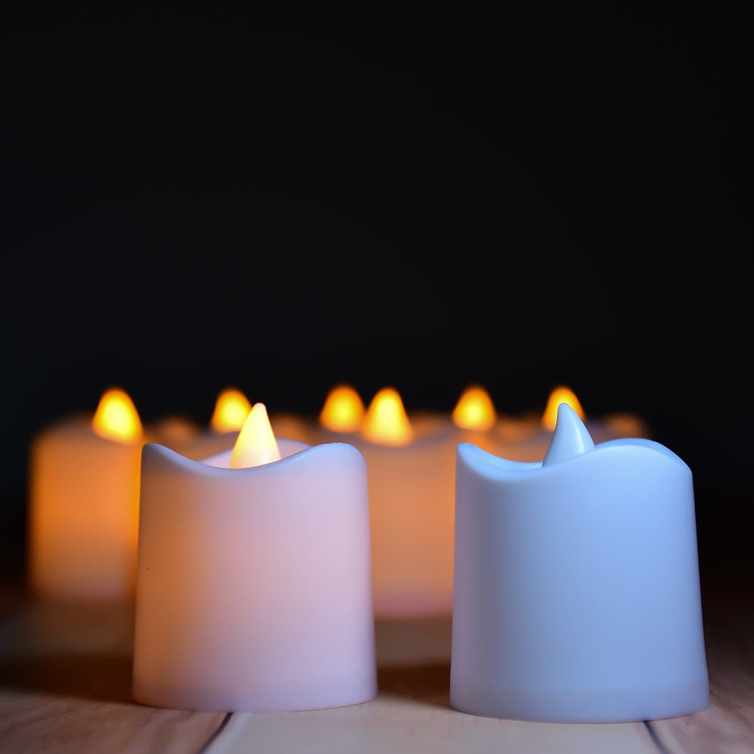 Flameless Led Tealights, Smokeless Plastic Decorative Candles - Led Tea Light Candle For Home Decoration, Diwali (Pack Of 24) ID-6487 thumbnail 3