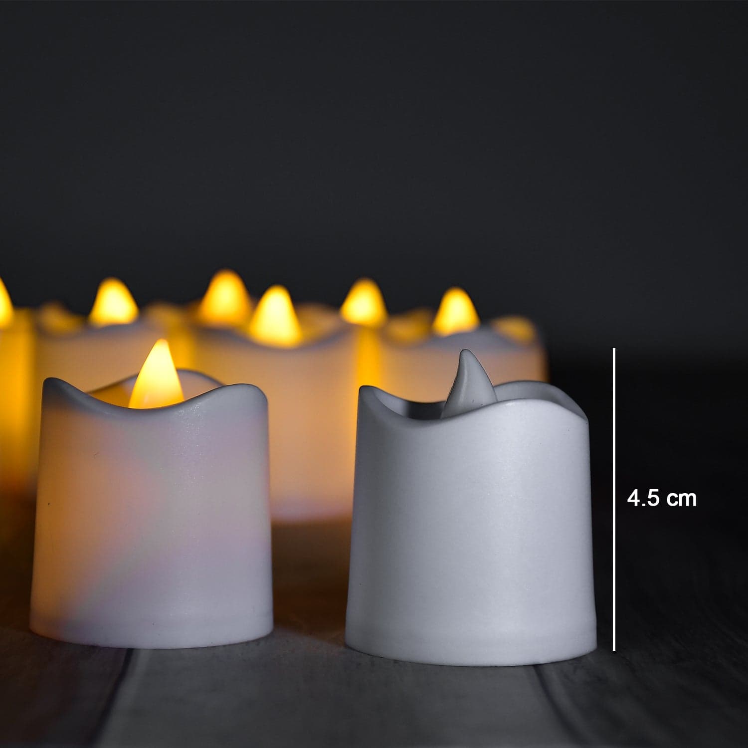 Flameless Led Tealights, Smokeless Plastic Decorative Candles - Led Tea Light Candle For Home Decoration, Diwali (Pack Of 24) ID-6487 thumbnail 6