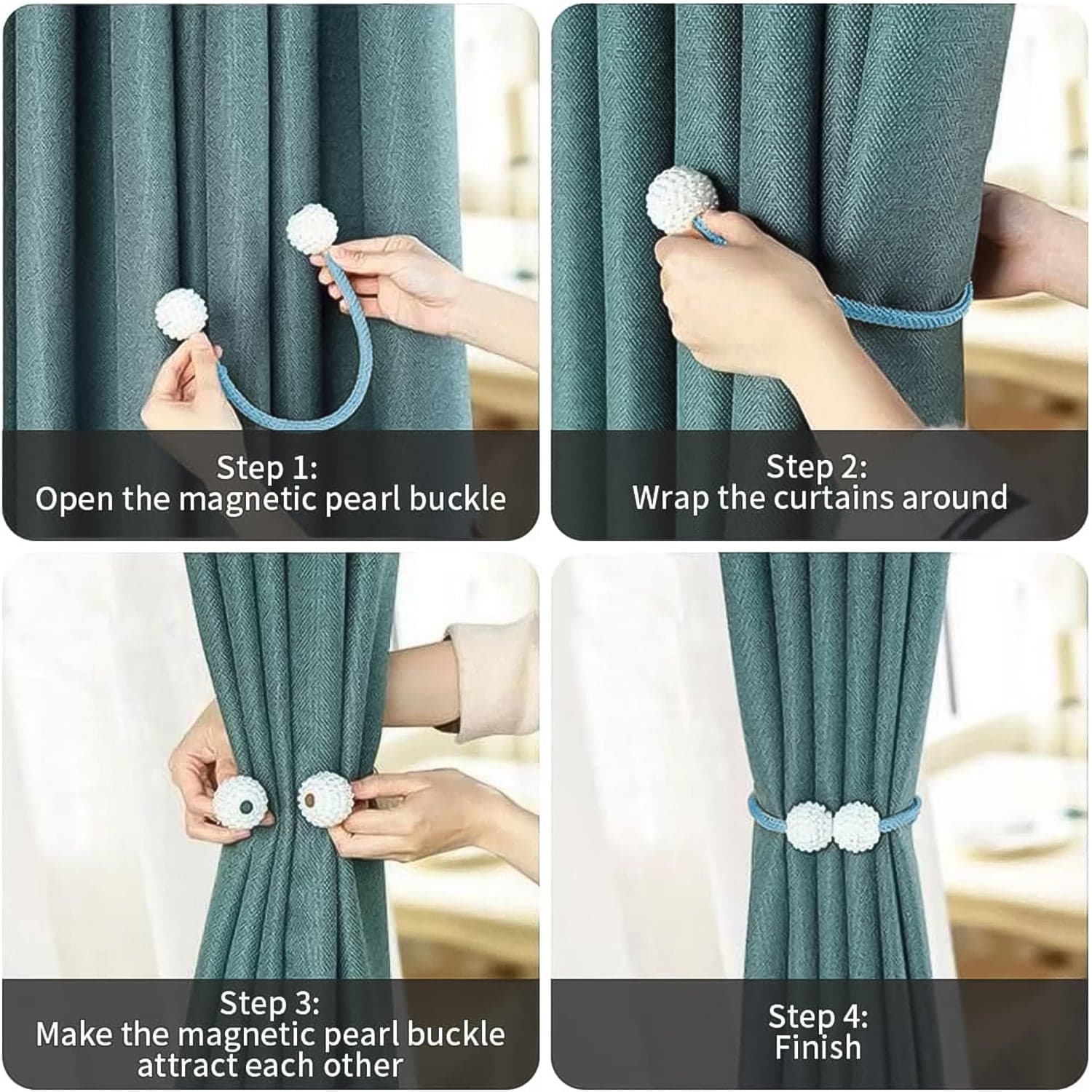 Polyester and Magnet Curtain (2 Pc) thumbnail 3