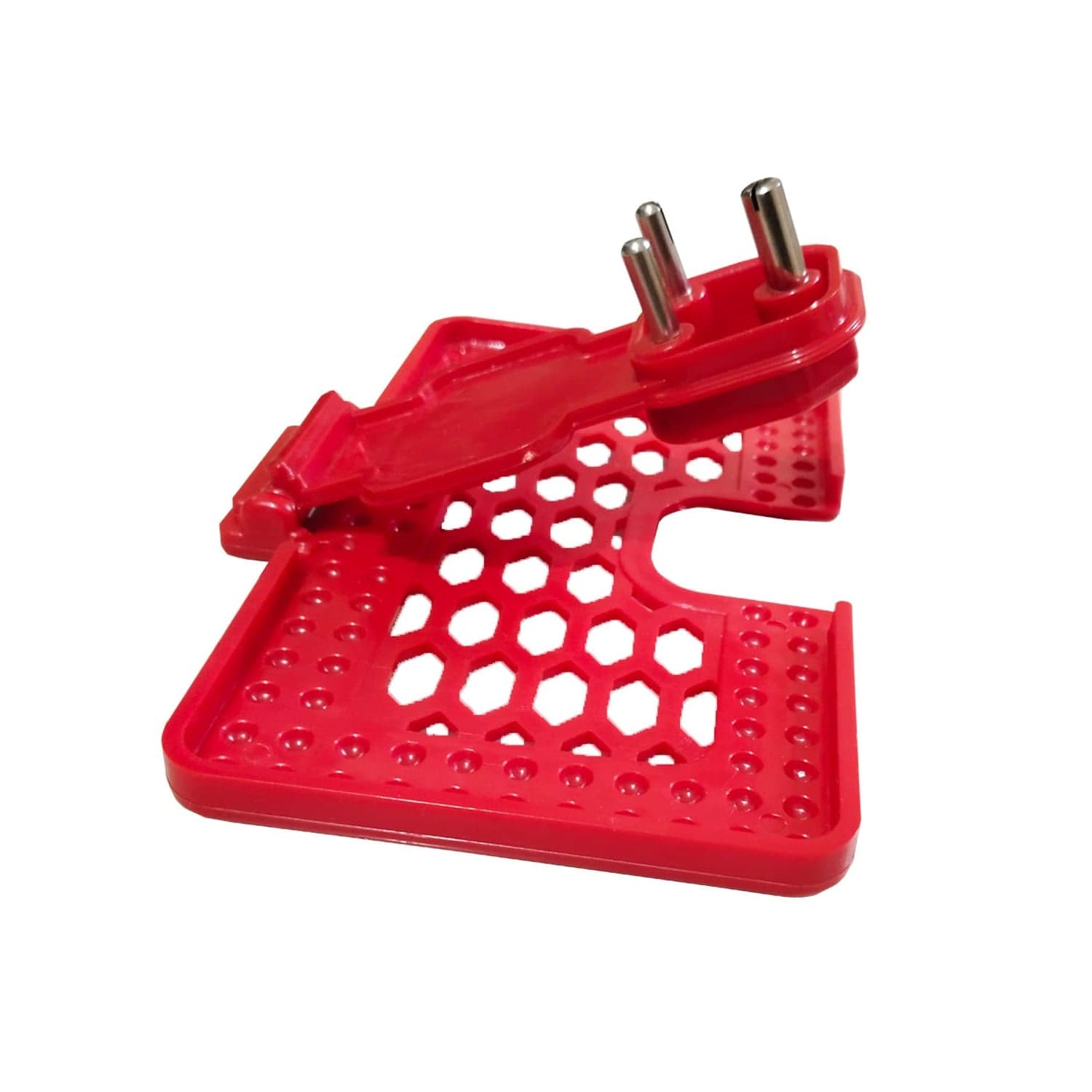 Multi-Purpose Wall Holder Stand for Mobile Charging (Red) thumbnail 3