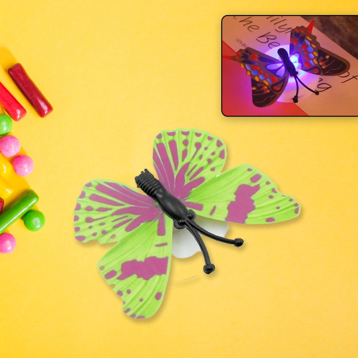 Butterfly 3D Night Lamp Comes With 3D Illusion Design Suitable For Drawing Room thumbnail 11