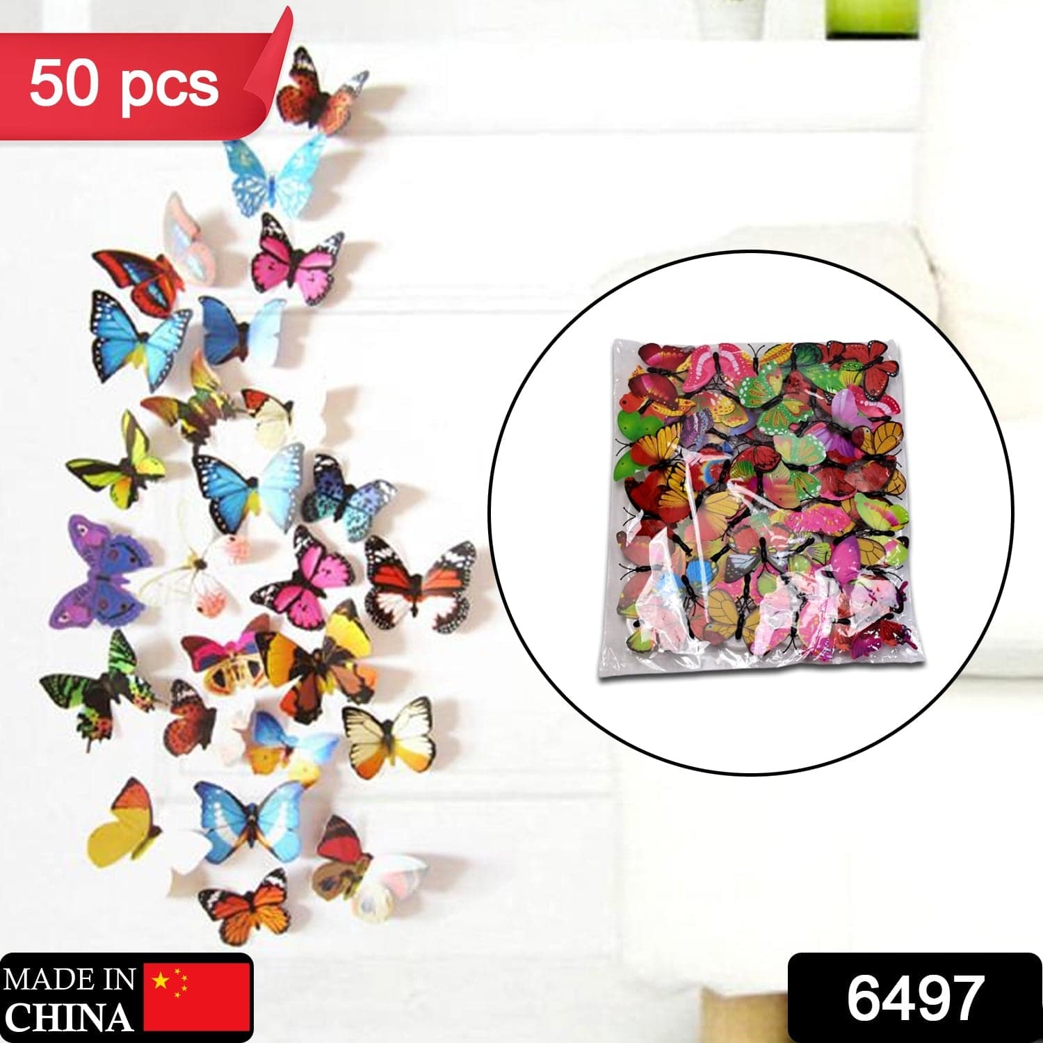 Butterfly 3D Night Lamp Comes With 3D Illusion Design Suitable For Drawing Room thumbnail 2