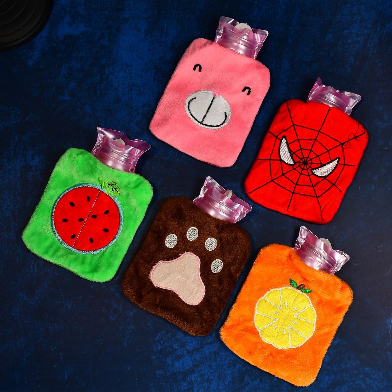 Mini 1pc Mix design hot water bag for pain relief. thumbnail 1