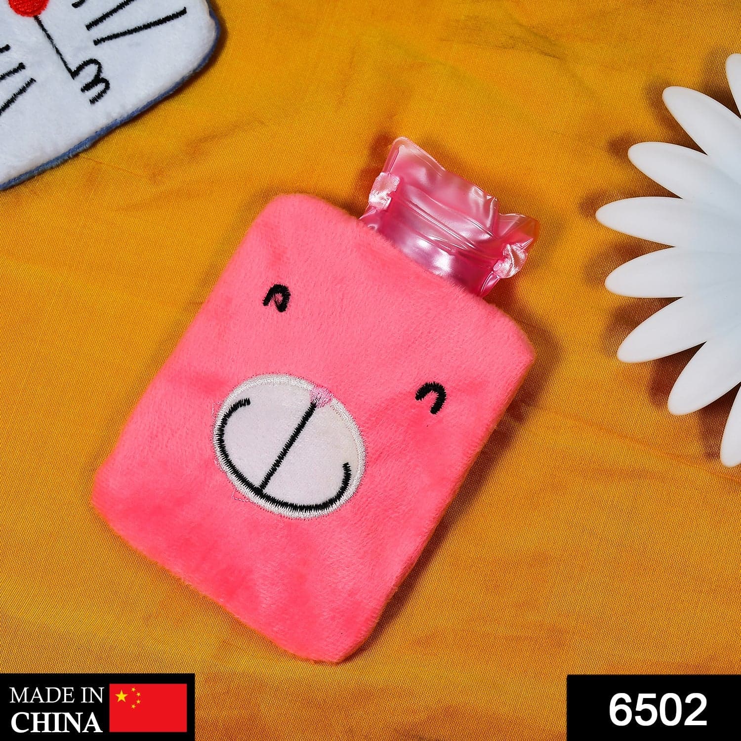 Pink Hot Water Bag with Cover of Relief for Neck, Shoulders & Cramps thumbnail 2