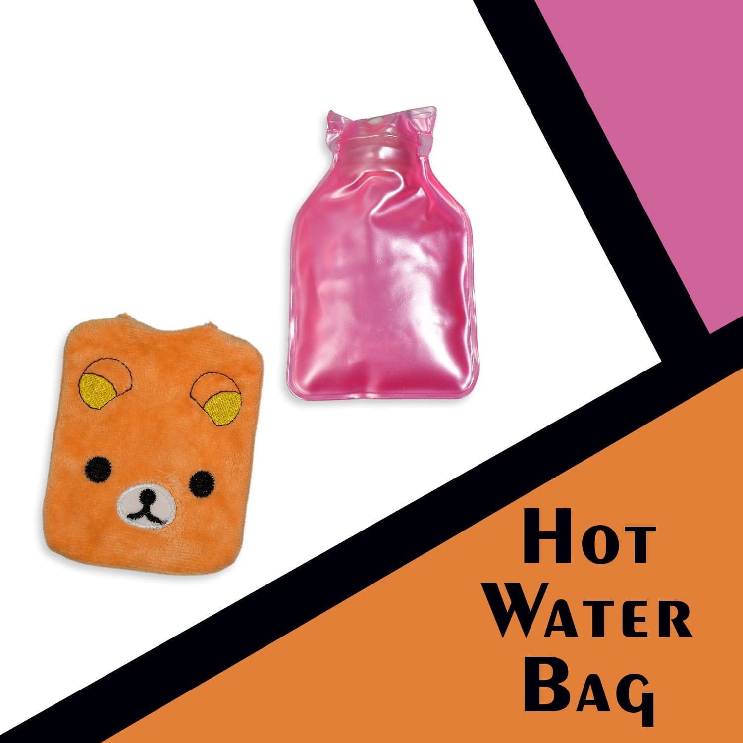 Warm Hug from a Panda: Orange Panda Hot Water Bag for Pain Relief thumbnail 4