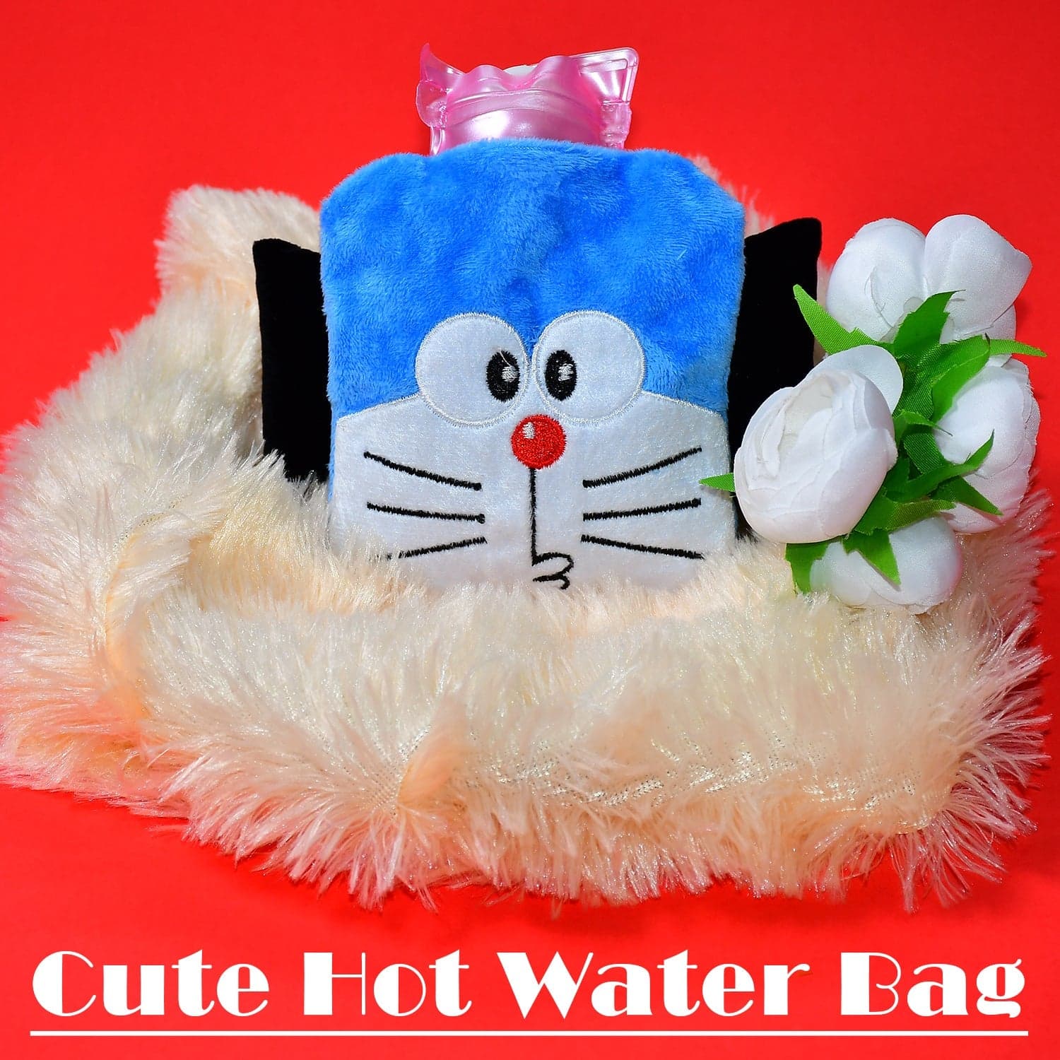 Doremon Hot Water Bag for Pain Relief & Warmth with Cover thumbnail 3