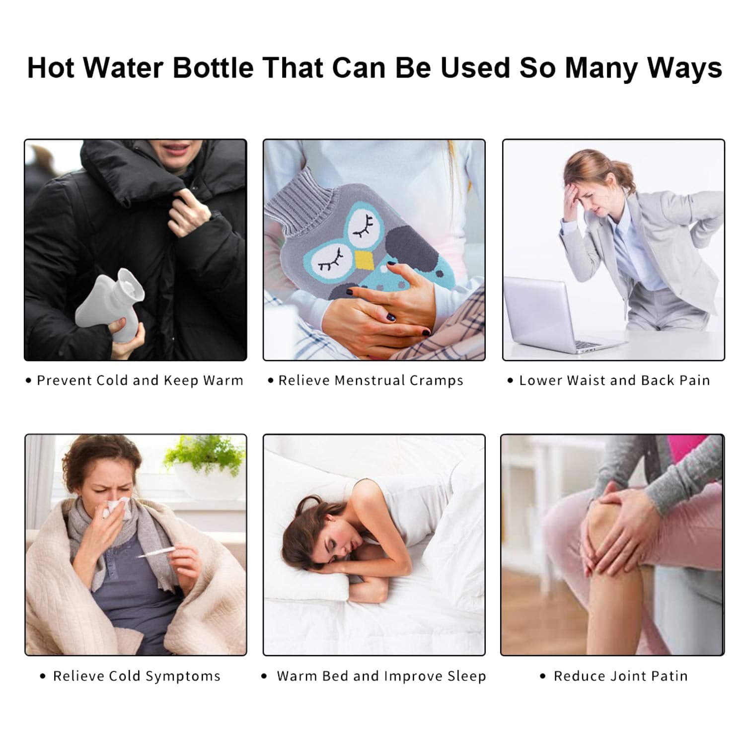 Doremon Hot Water Bag for Pain Relief & Warmth with Cover thumbnail 5