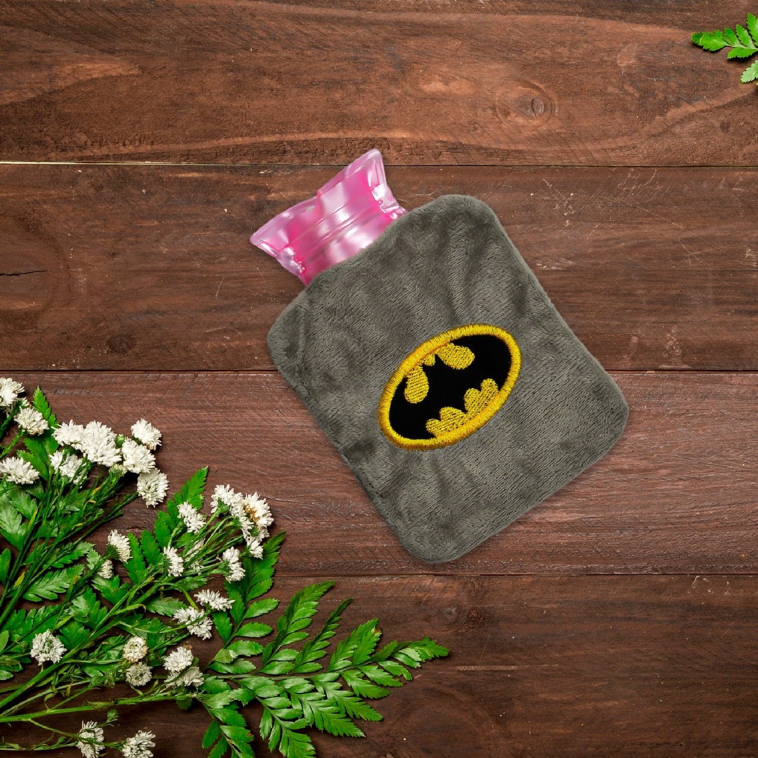 Batman Small Hot Water Bag With Cover For Pain Relief thumbnail 6