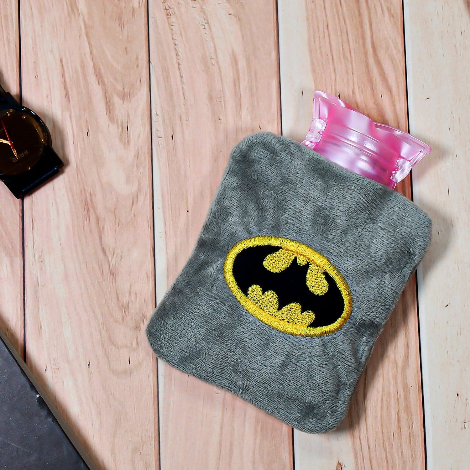 Batman Small Hot Water Bag With Cover For Pain Relief thumbnail 7