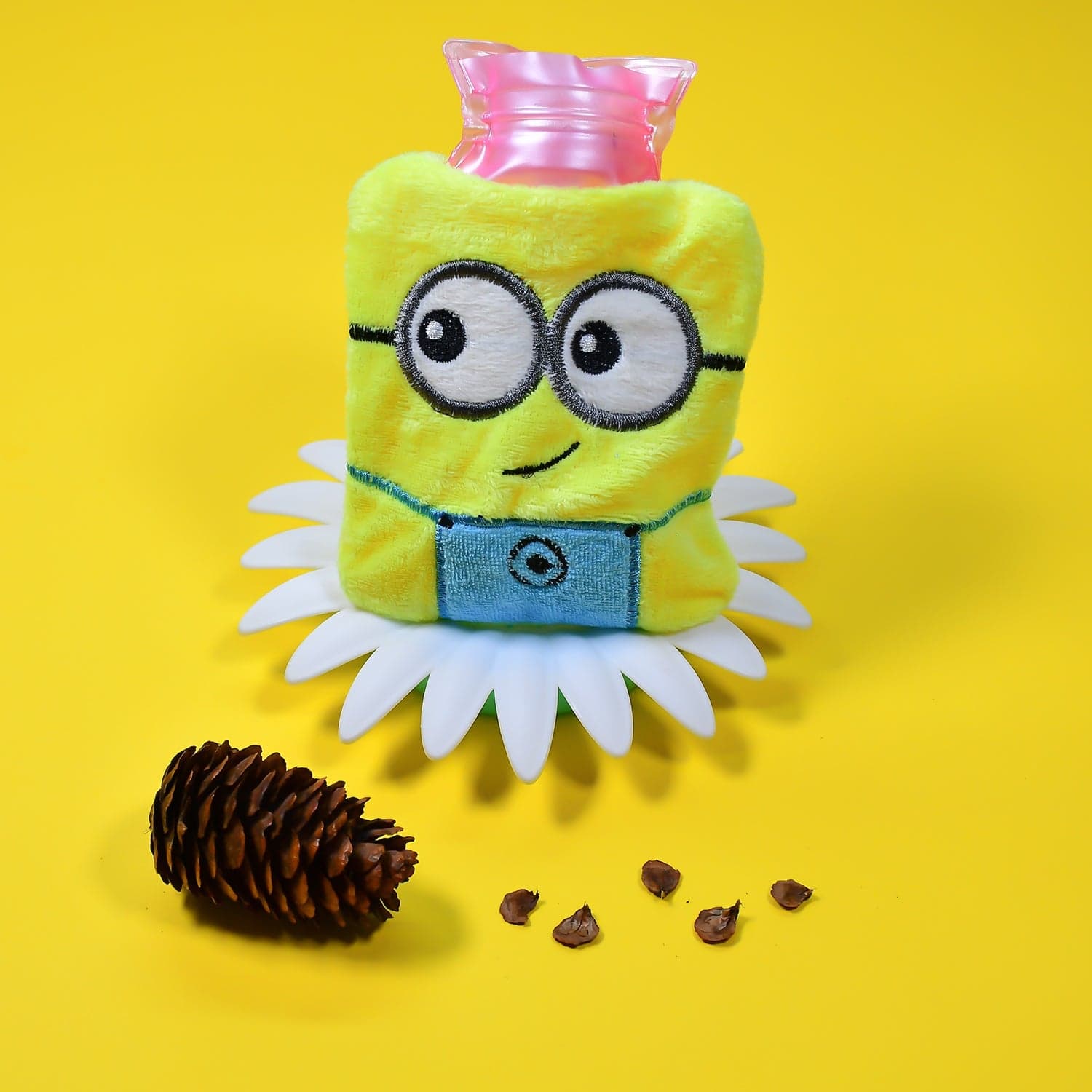 Minions Hot Water Bag - 2-Eye Design with Cover for Pain Relief & Warming thumbnail 1