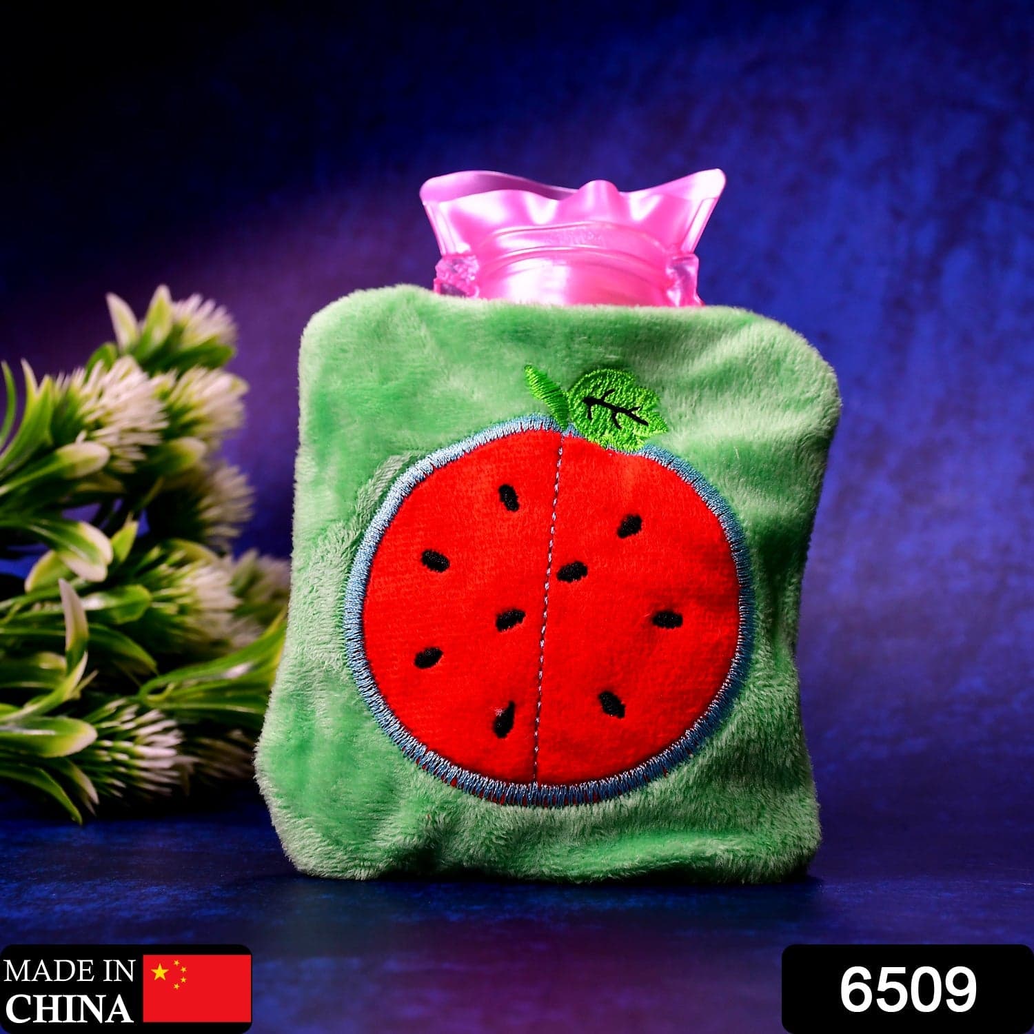Watermelon Small Hot Water Bag with Cover of Pain Relief Warmer thumbnail 2