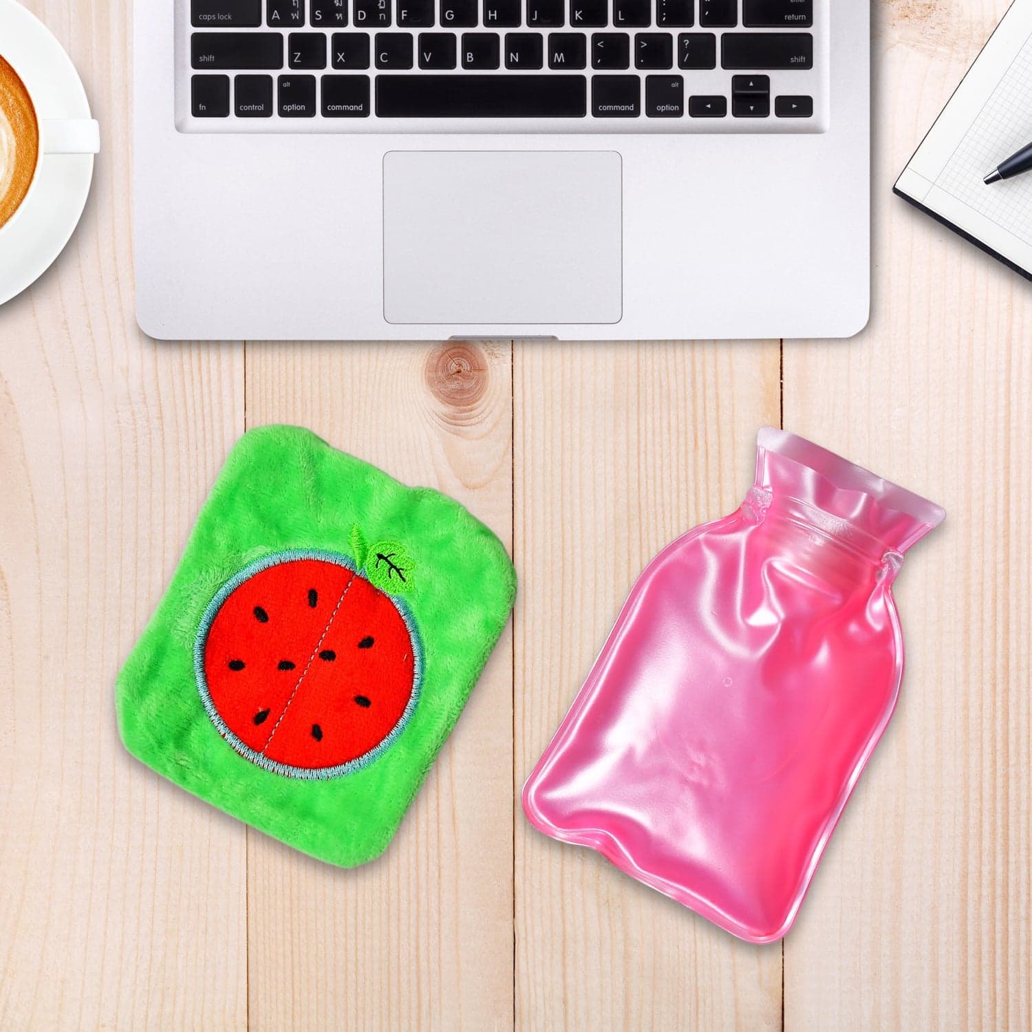 Watermelon Small Hot Water Bag with Cover of Pain Relief Warmer thumbnail 3