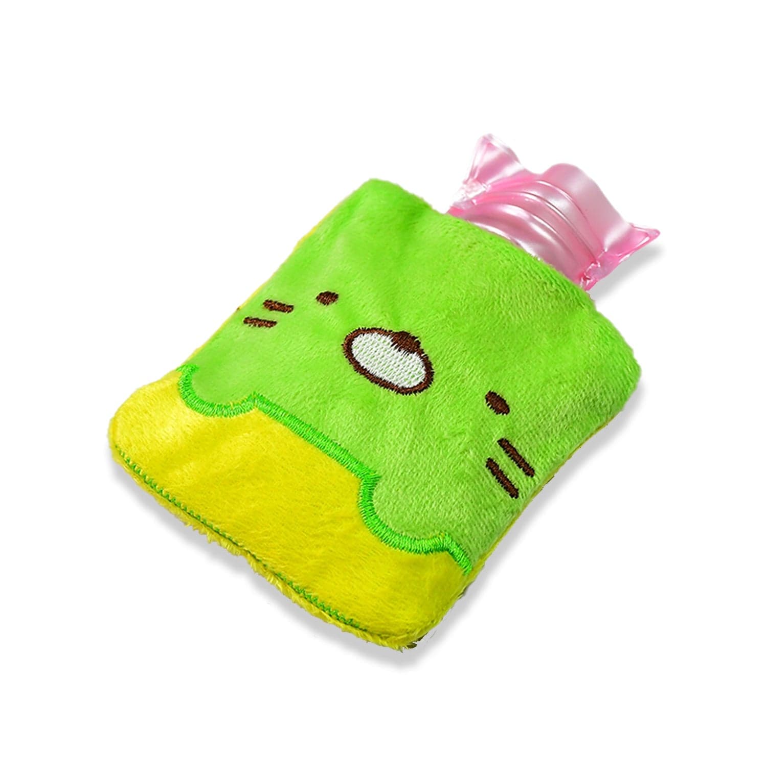 Green Kitty Hot Water Bag with Cover for Pain Relief & Warmth thumbnail 4