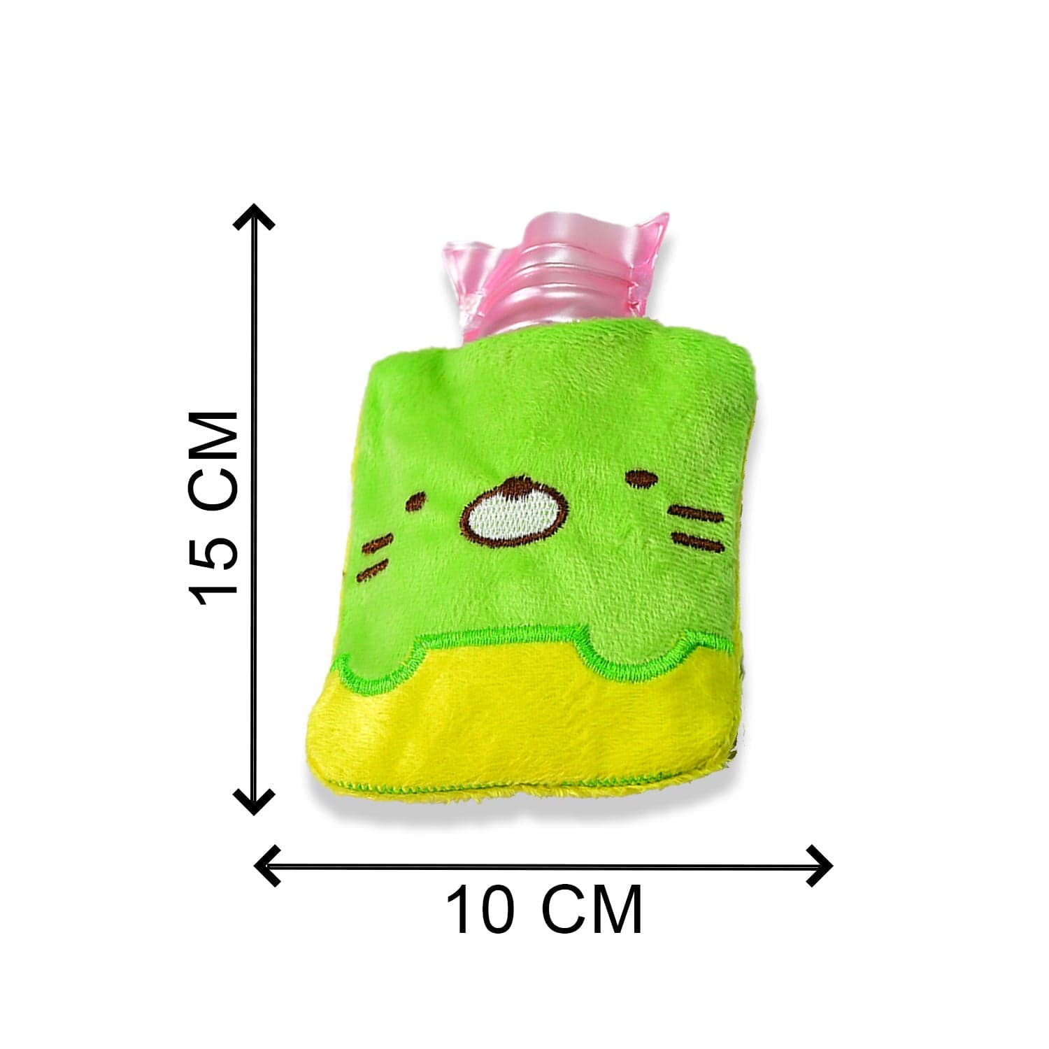 Green Kitty Hot Water Bag with Cover for Pain Relief & Warmth thumbnail 5