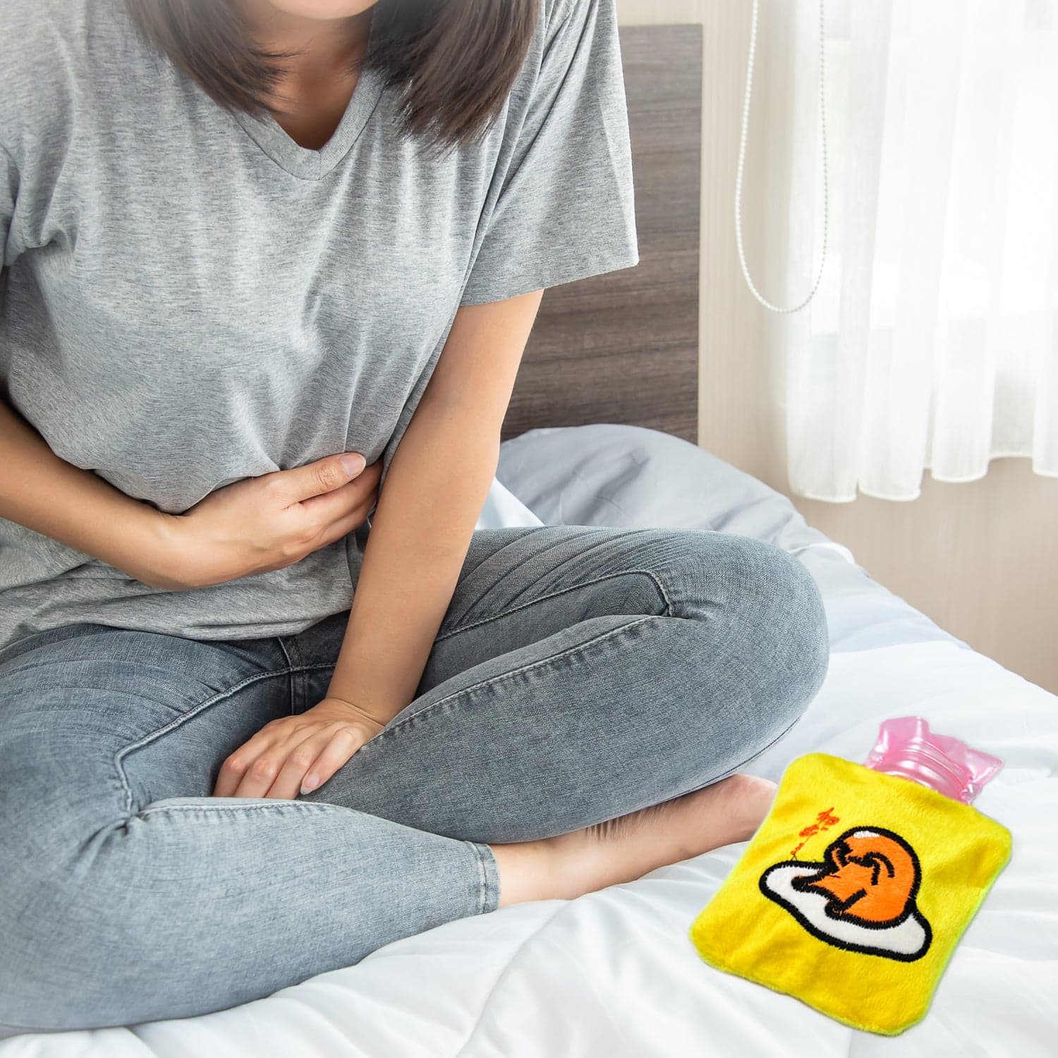 Yellow Duck Head Hot Water Bag for Pain Relief & Warmth (Cover, Small) thumbnail 3