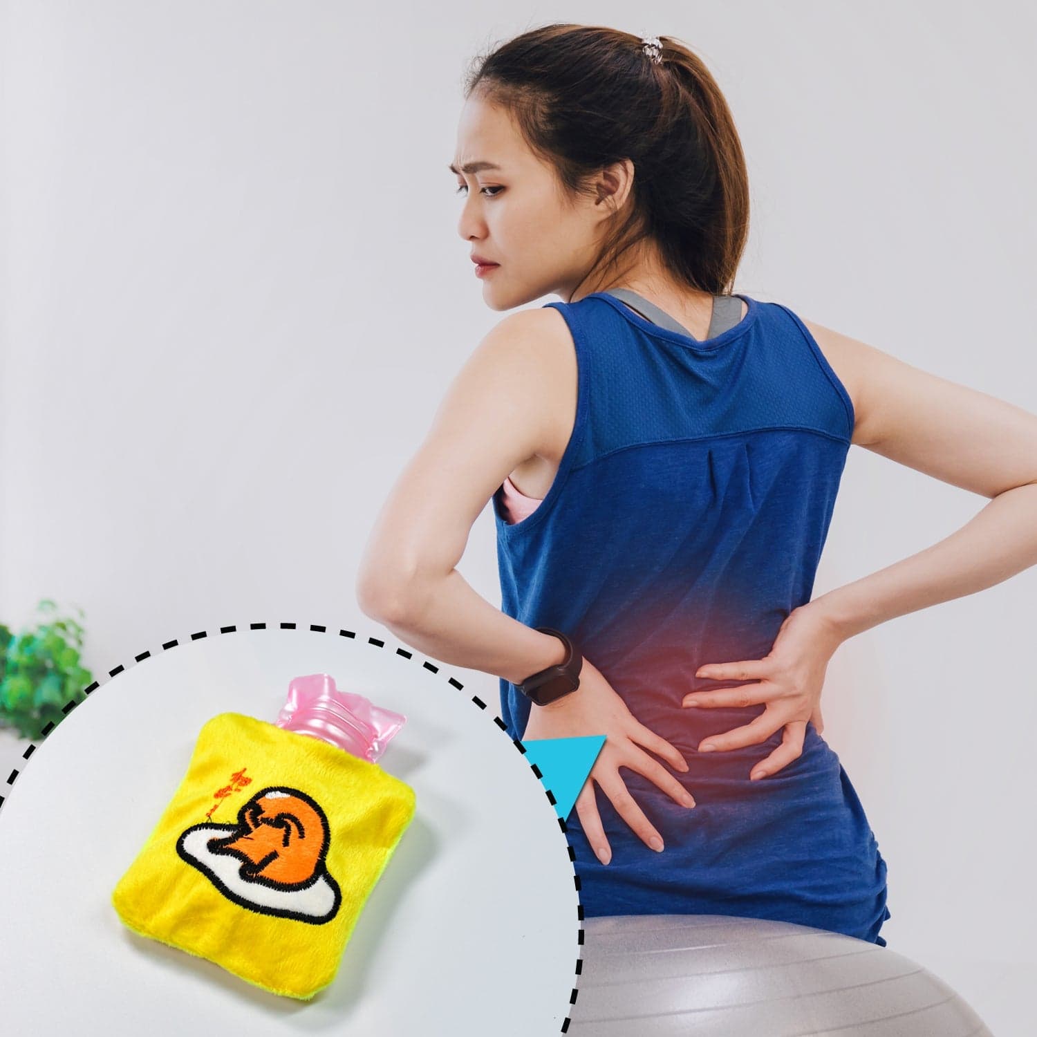 Yellow Duck Head Hot Water Bag for Pain Relief & Warmth (Cover, Small) thumbnail 7