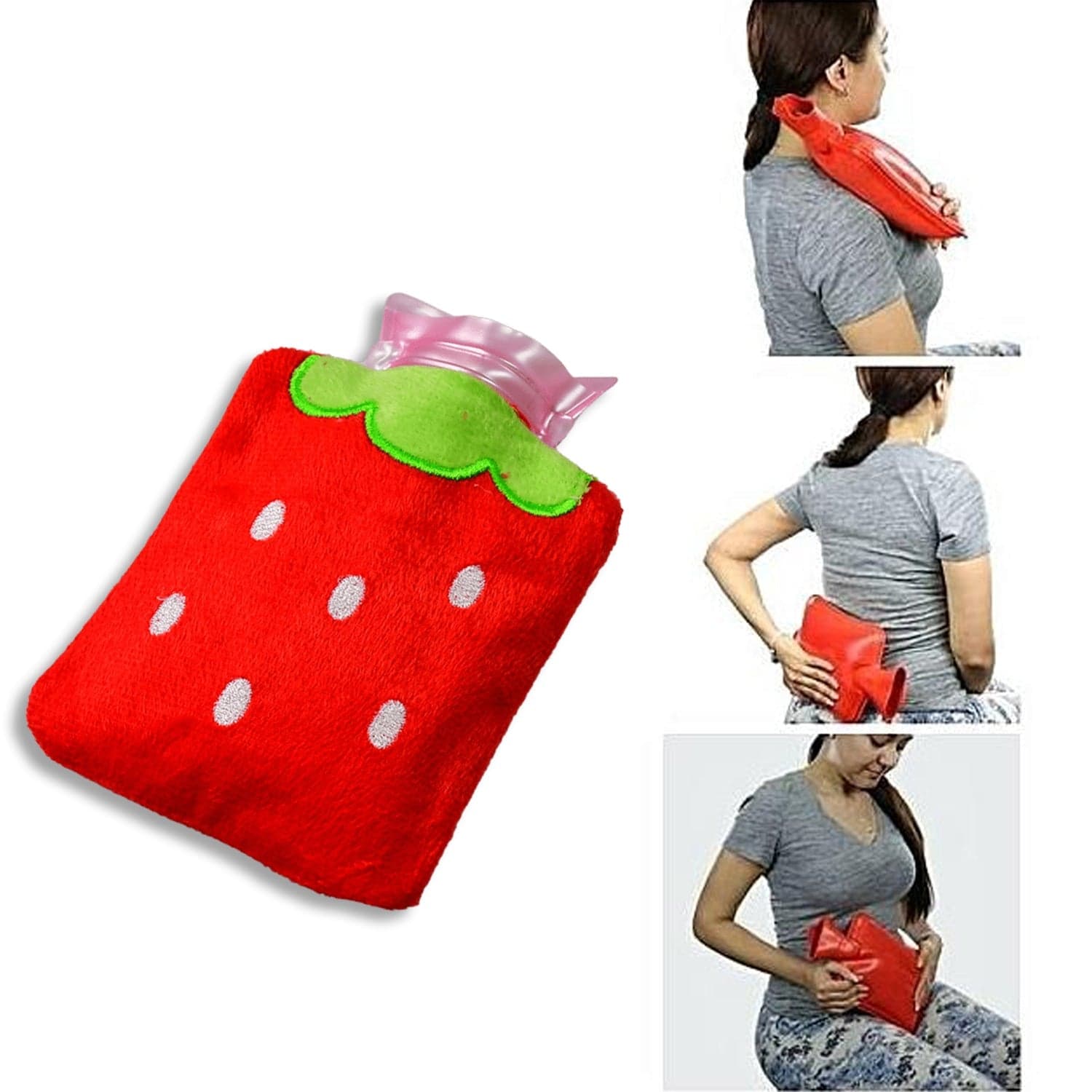 Strawberry Design Relief: Mini Hot Water Bag for Neck & Shoulders thumbnail 5