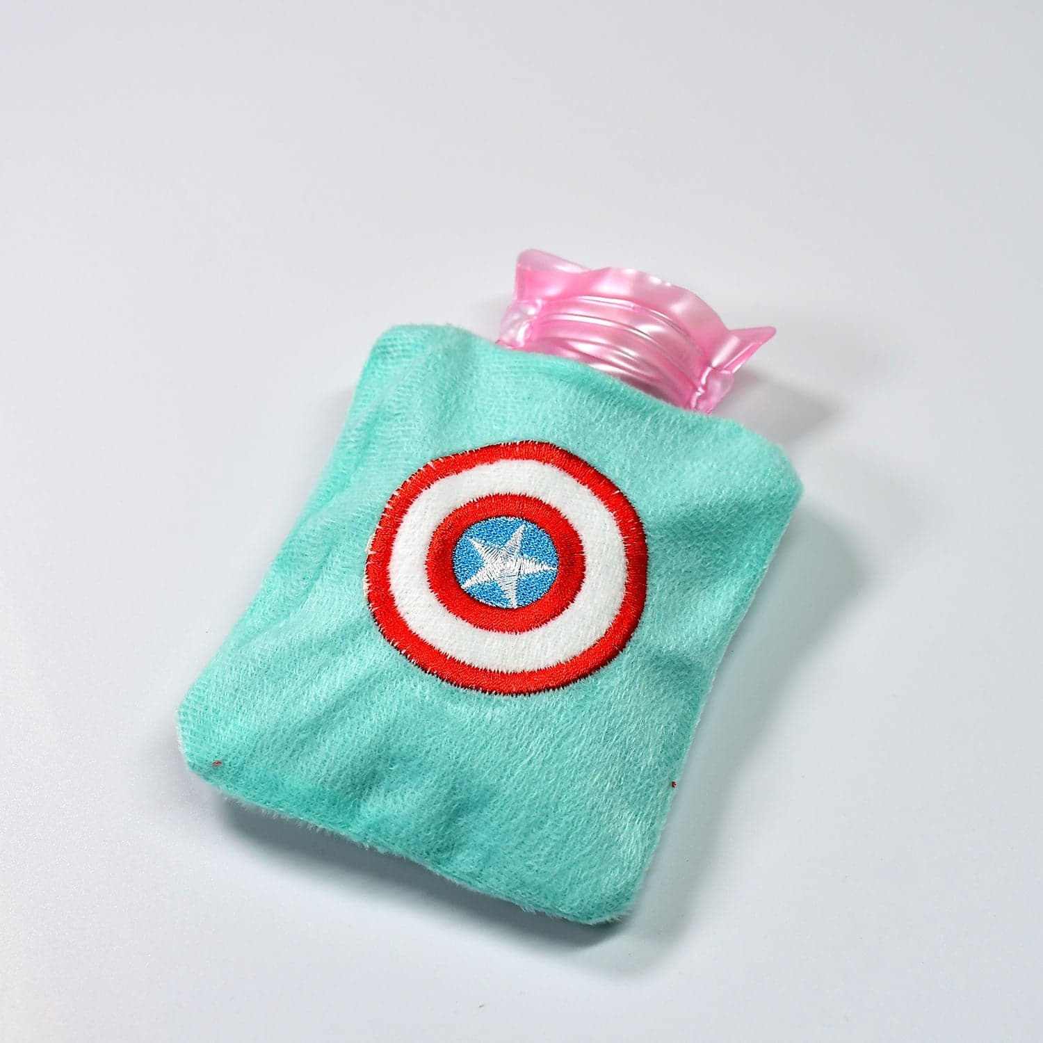 Captain America Print Small Hot Water Bag with Cover for Pain Relief thumbnail 7