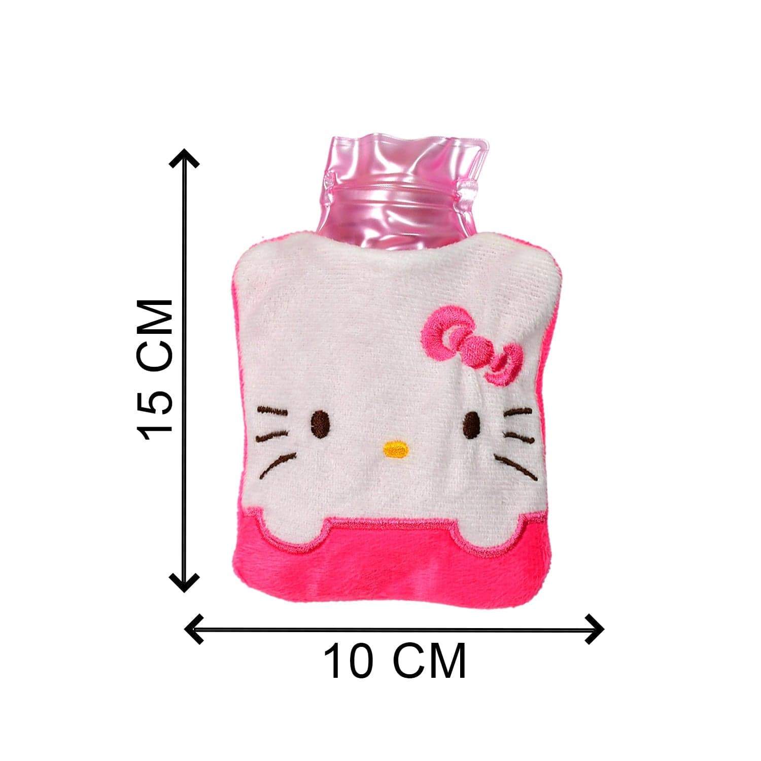 Pink Small Hot Water Bag with Cover for Pain Relief thumbnail 4