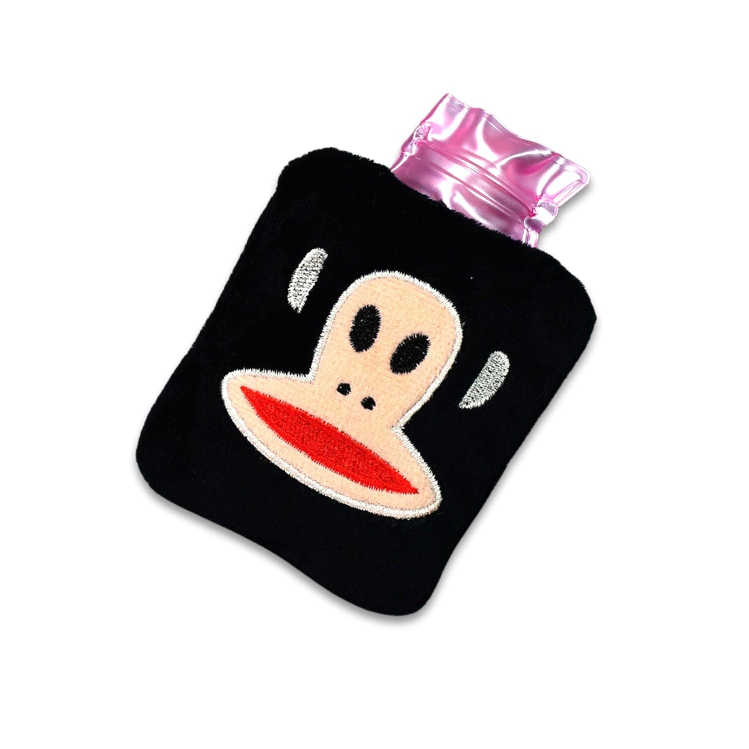 Black Small Hot Water Bag with Cover for Pain Relief thumbnail 4