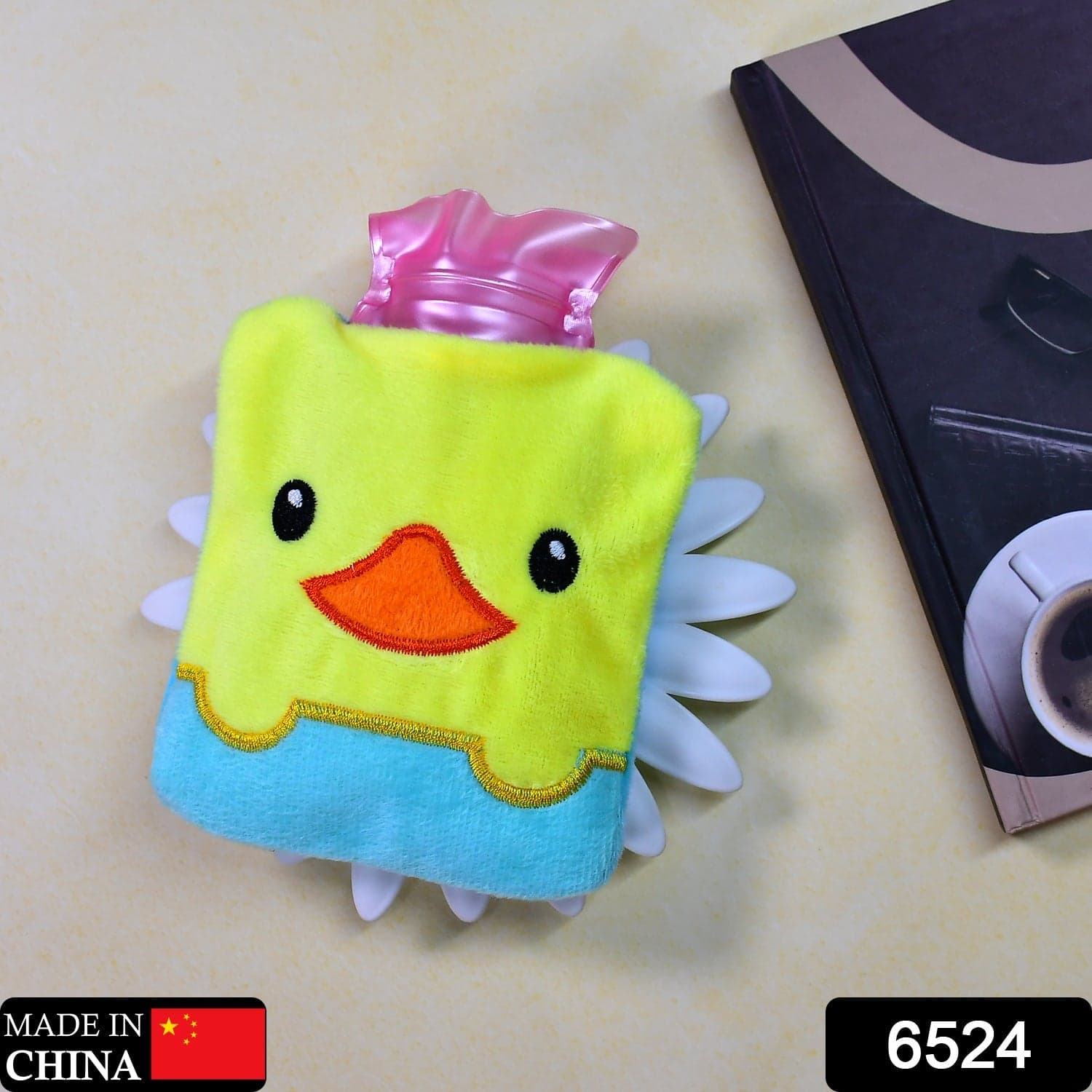Yellow Duck design small Hot Water Bag with Cover for Pain Relief thumbnail 2
