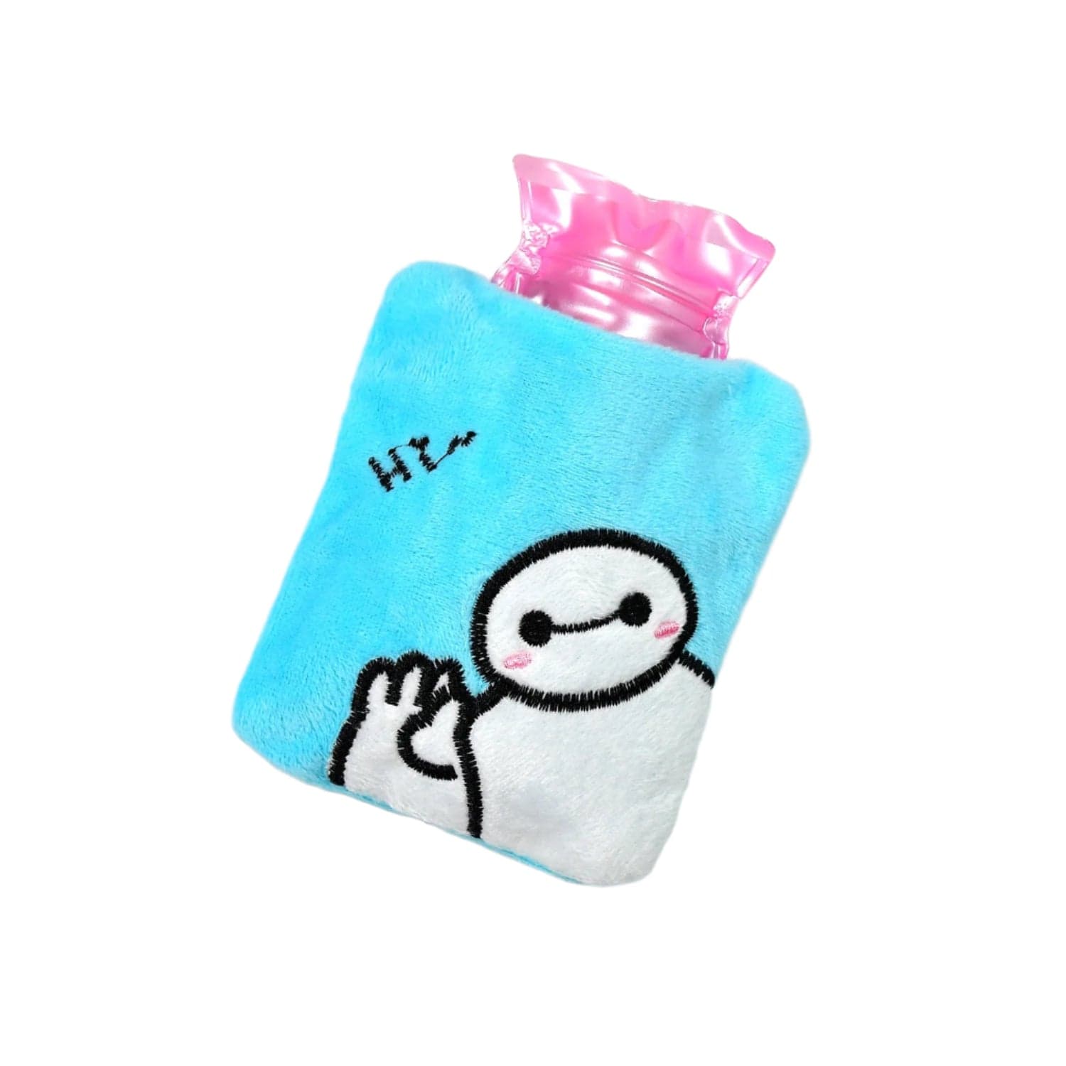 Blue Baymax Small Hot Water Bag with Cover for Pain Relief thumbnail 3