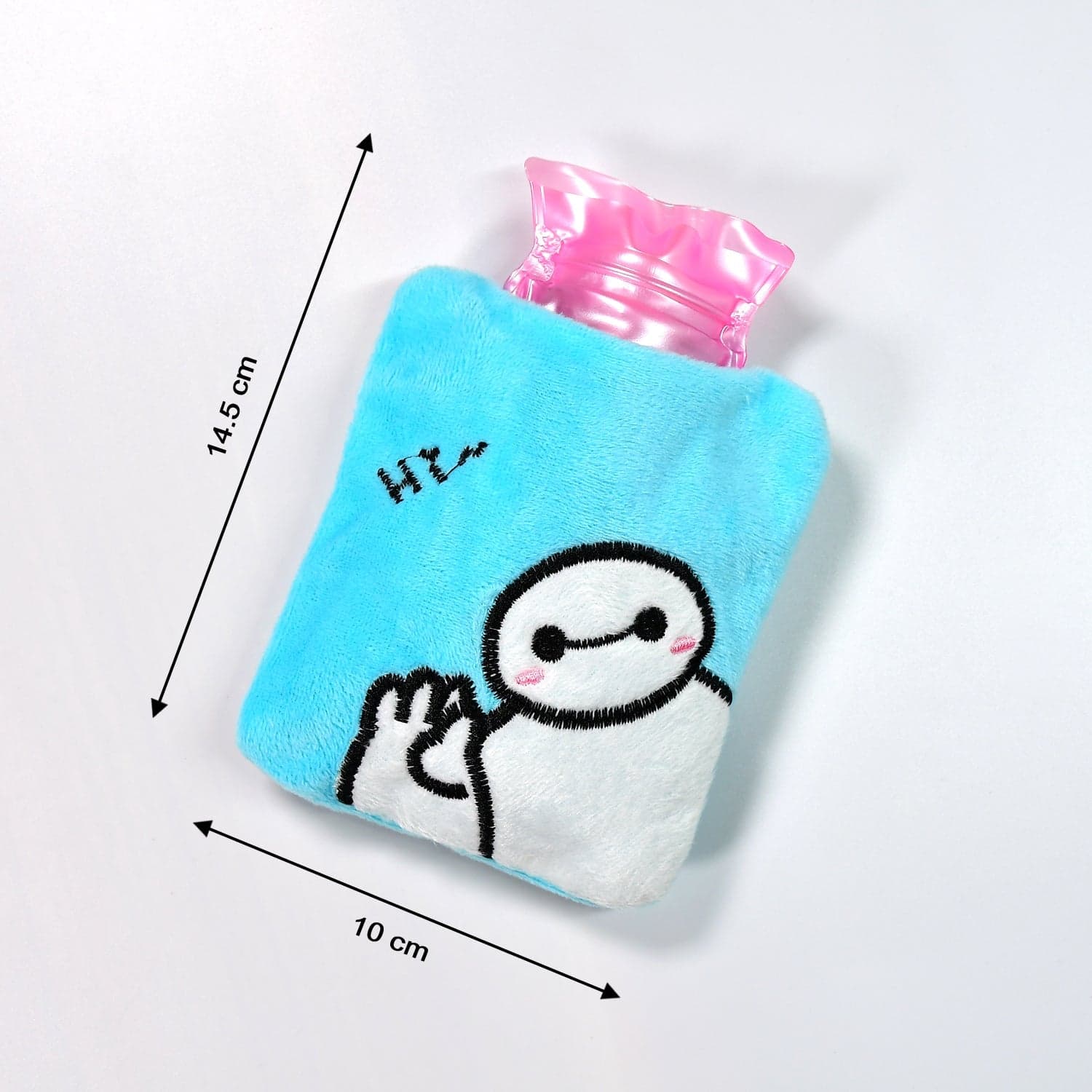 Blue Baymax Small Hot Water Bag with Cover for Pain Relief thumbnail 8