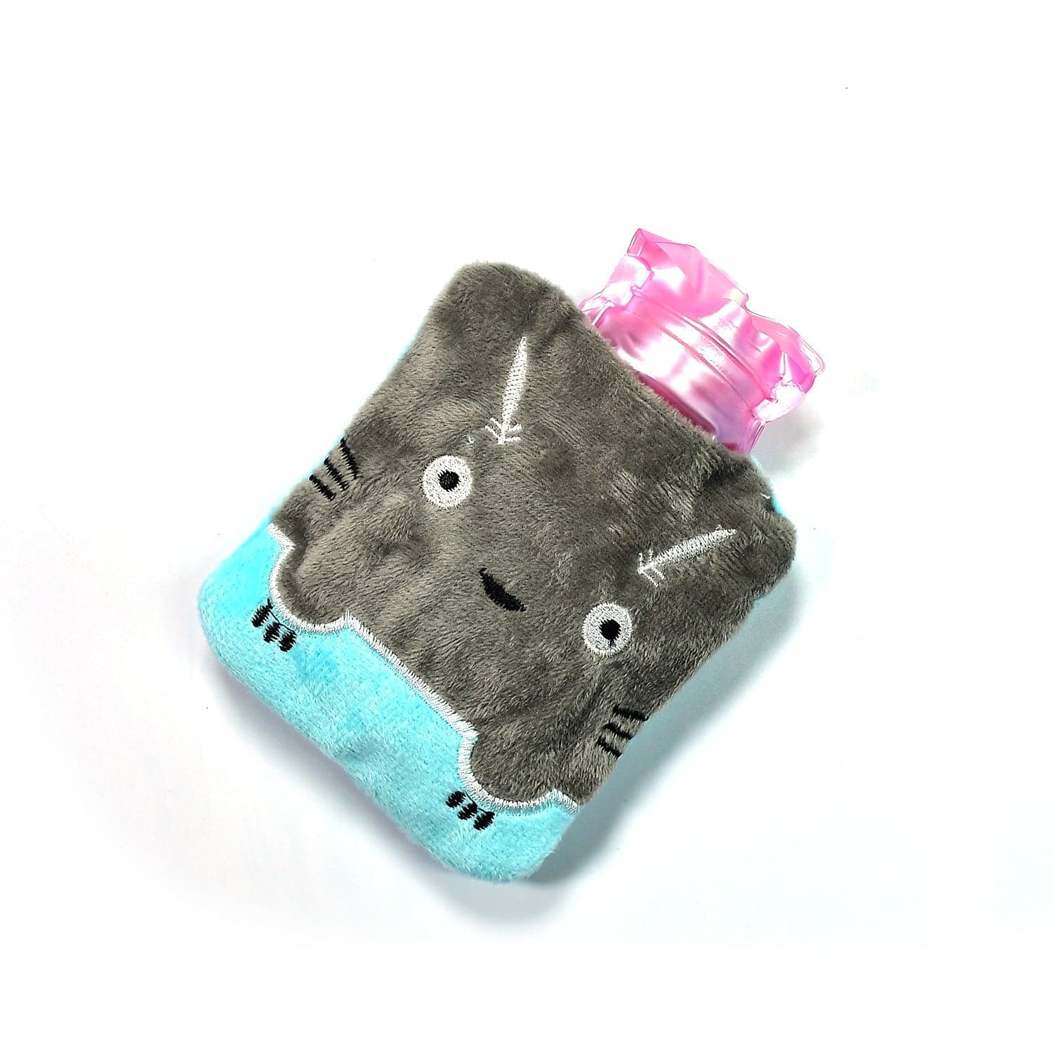 Grey Cat Print Small Hot Water Bag with Cover for Pain Relief thumbnail 7