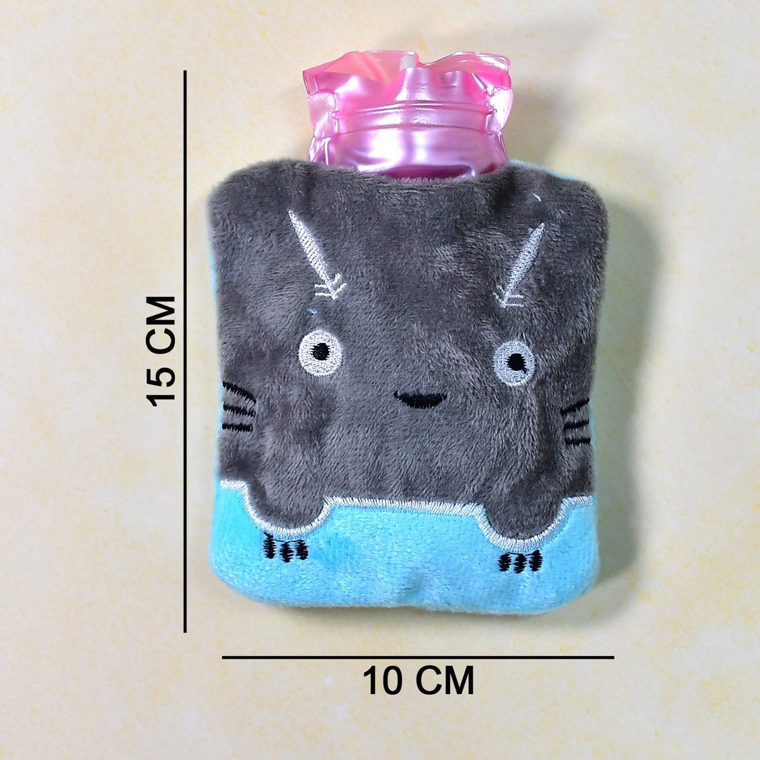 Grey Cat Print Small Hot Water Bag with Cover for Pain Relief thumbnail 8
